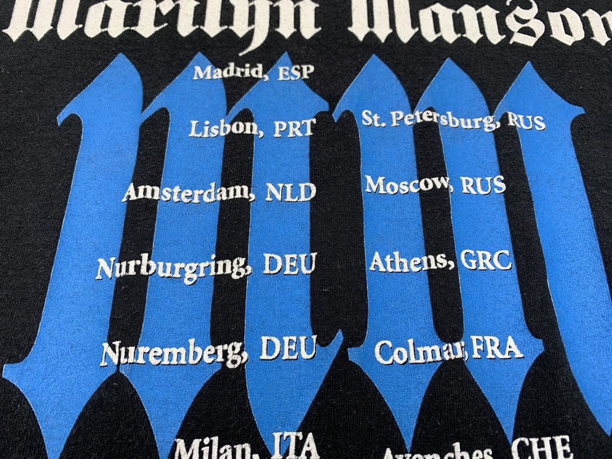 Band Tees Vintage 2004 Marilyn Manson Against All Gods Tour T-Shirt Size US S / EU 44-46 / 1 - 11 Thumbnail