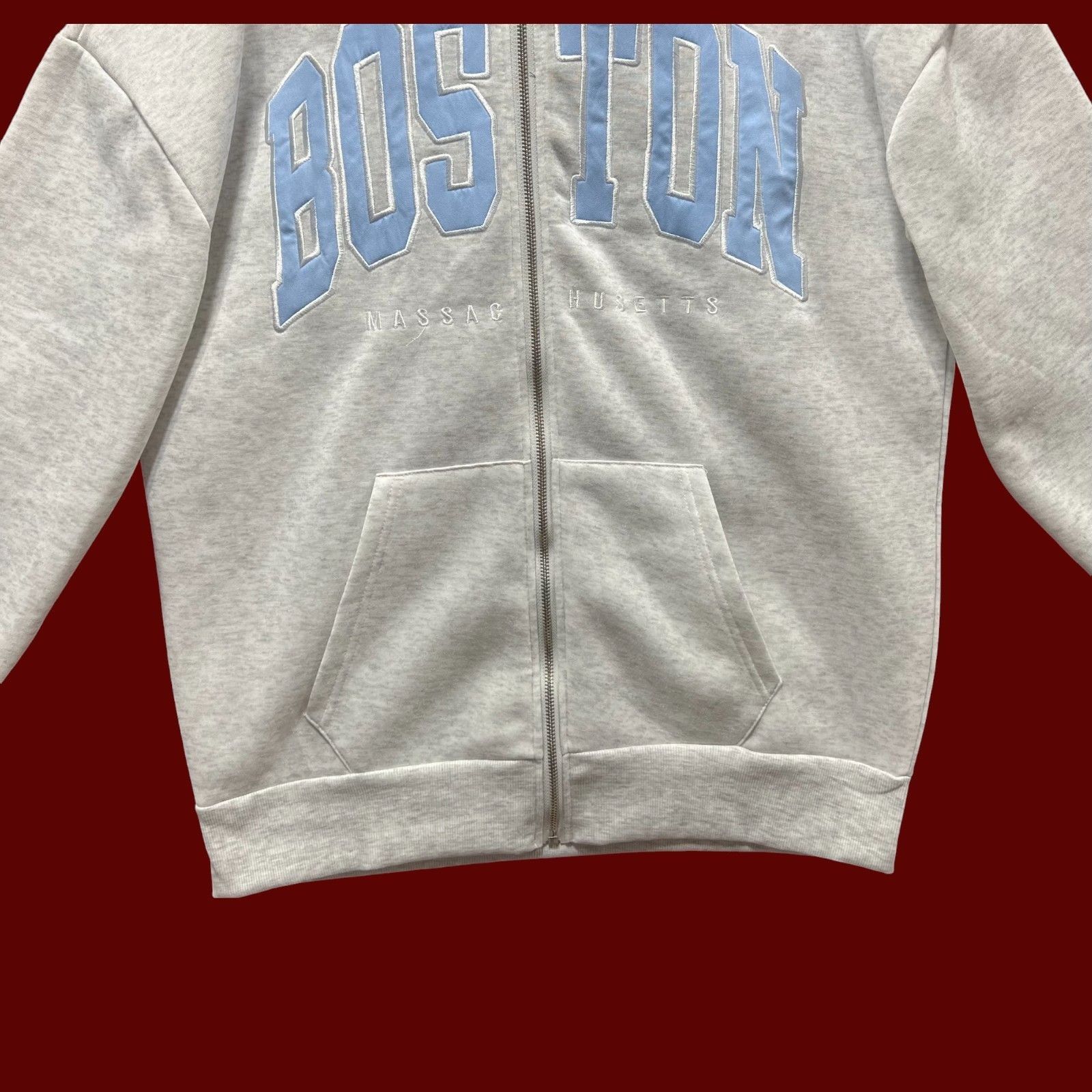 rue21 Rue 21 - Unisex Long Sleeve Hooded Sweatshirt - Grey - Mediu Size M / US 6-8 / IT 42-44 - 13 Thumbnail