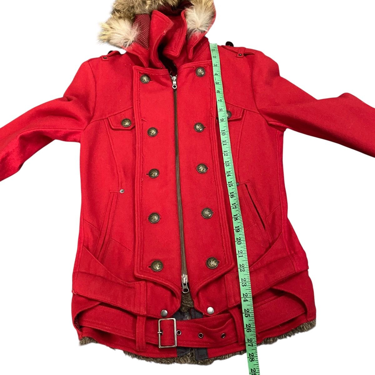 PPFM Vintage Ppfm Faux Fur Hoodie Zipper Jacket S Size Red Colour Size US S / EU 44-46 / 1 - 12 Thumbnail
