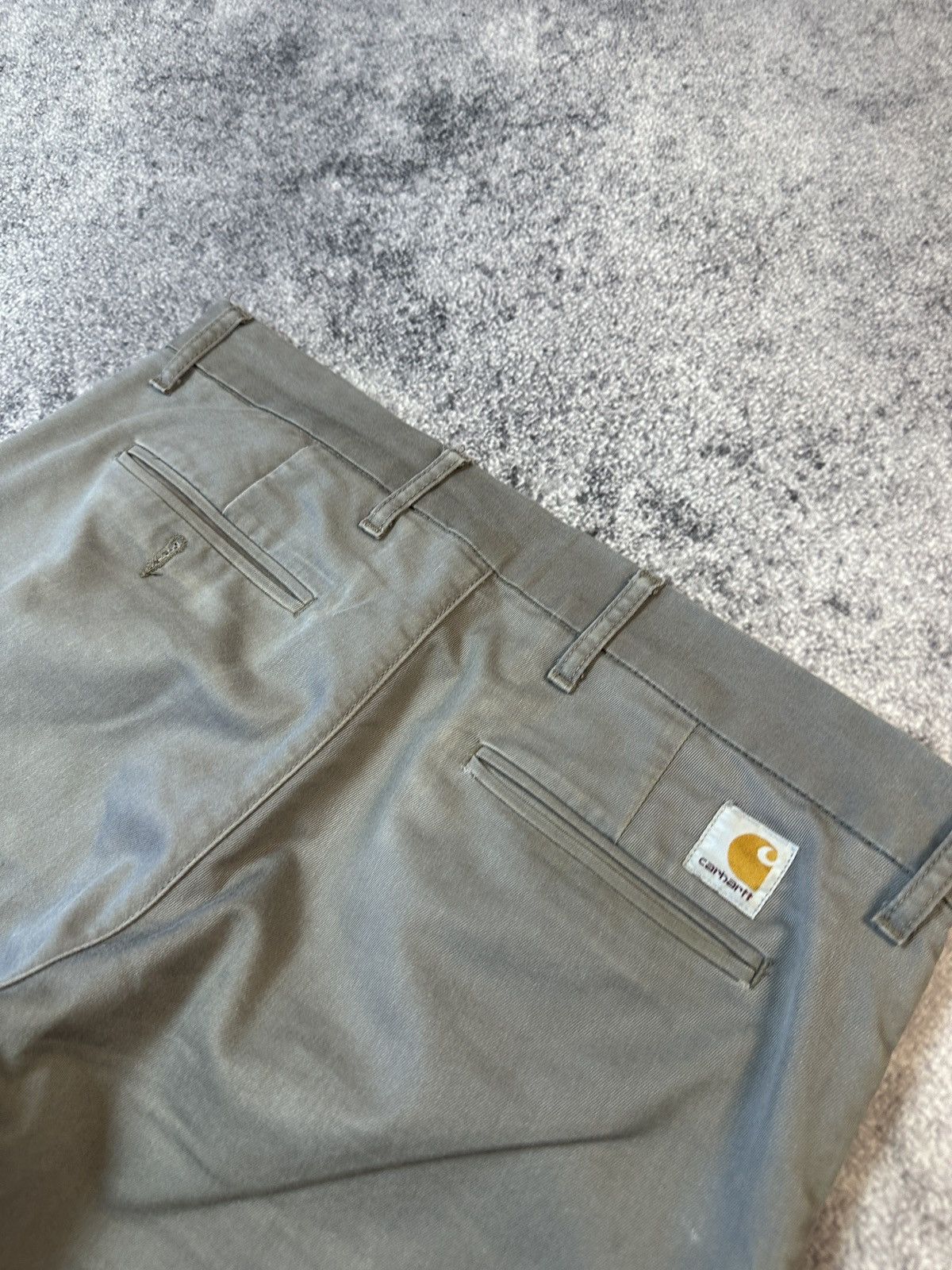 Carhartt × Carhartt Wip Y2K Carhartt Wip Master Pants Streetwear Chinos Grey L USA Size US 34 / EU 50 - 4 Thumbnail