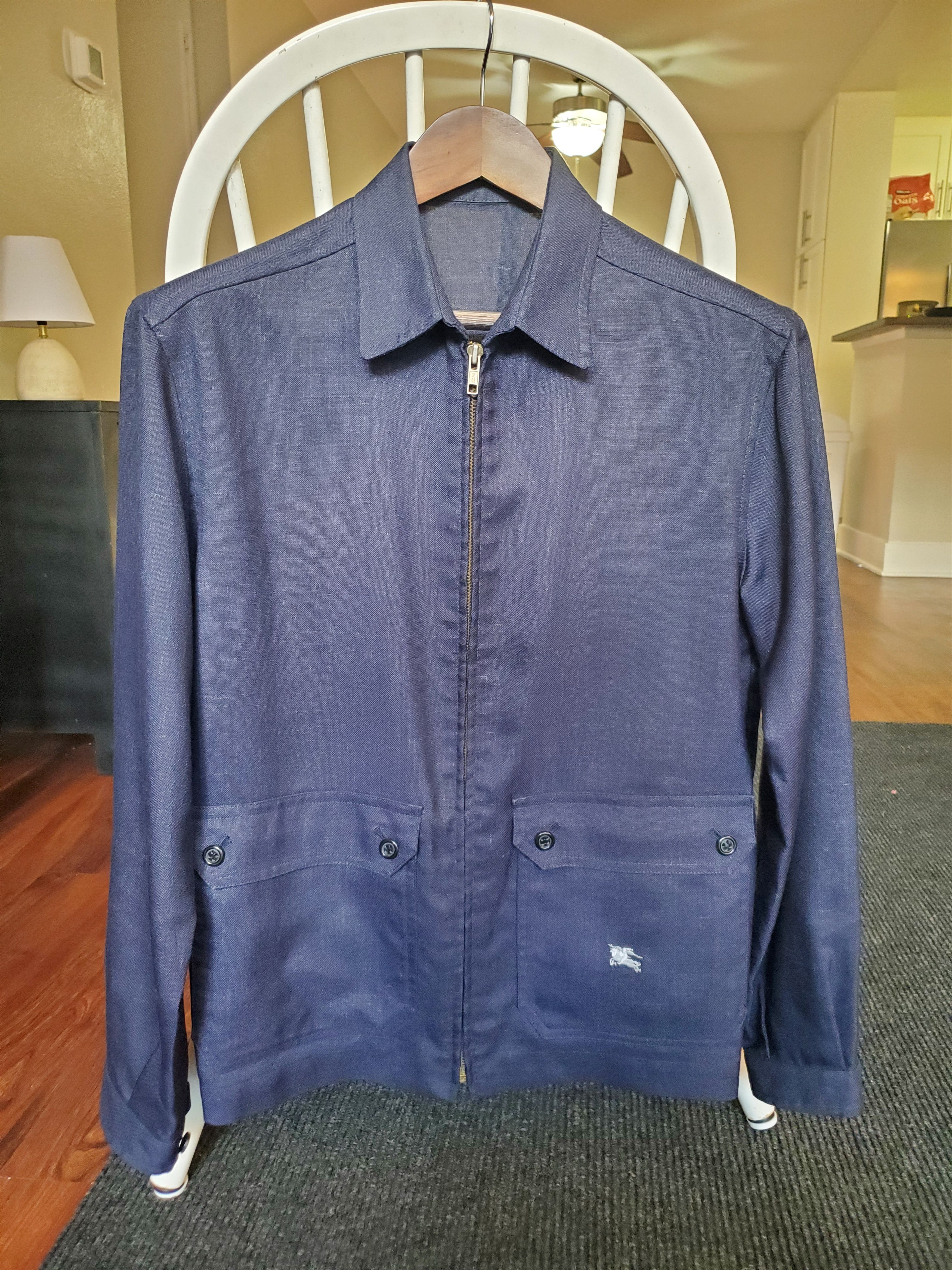 Burberry RARE Vintage Linen Burberry Jacket (Execellent Condition) Size US S / EU 44-46 / 1 - 1 Thumbnail