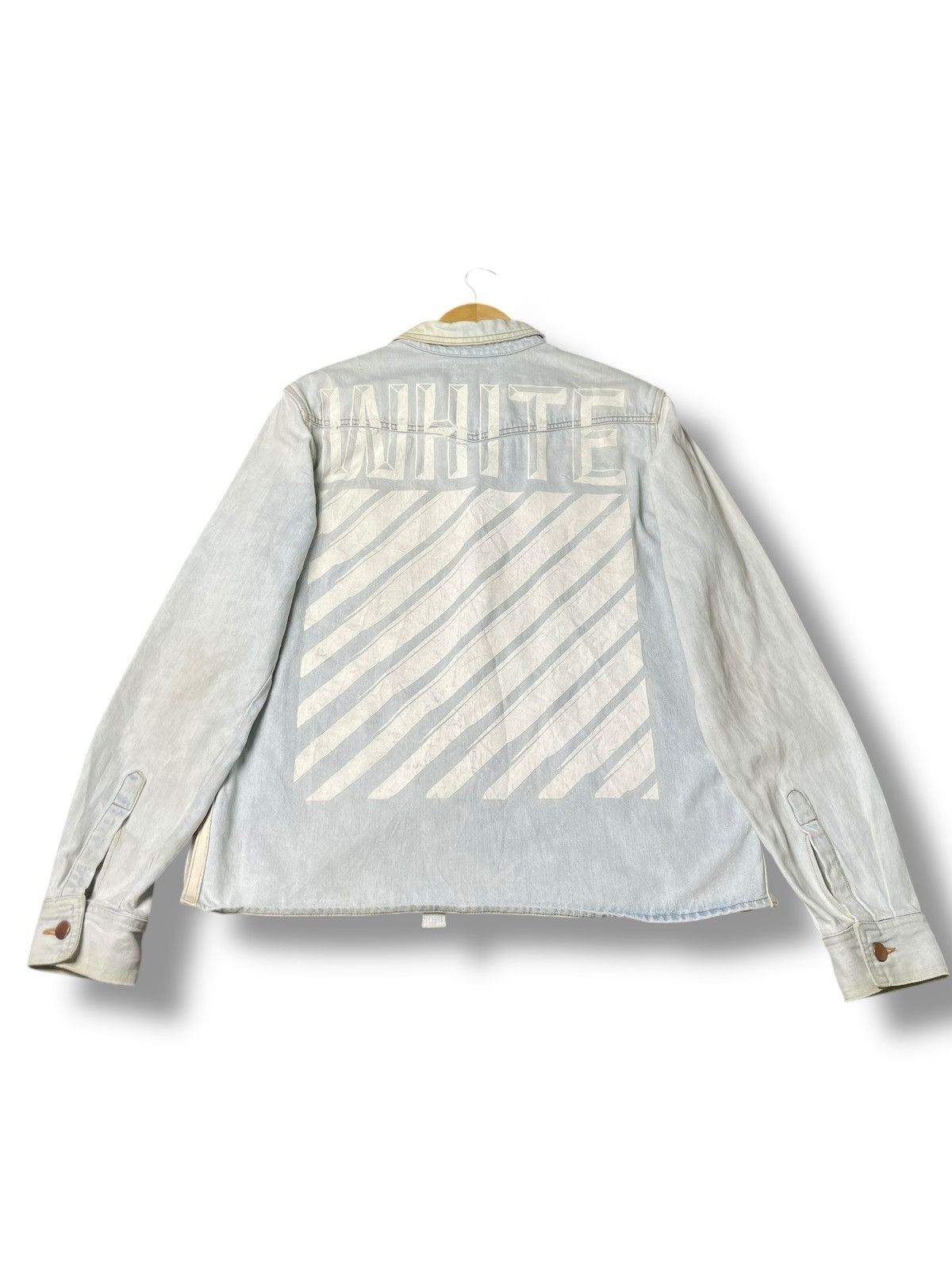 Designer × Off-White Rare Off-White Denim Jacket (55) Size US M / EU 48-50 / 2 - 3 Thumbnail