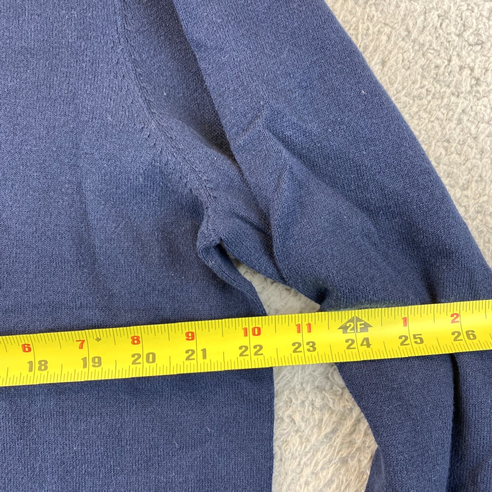Alfani Alfani Pullover Knit Sweater Men's XL Long Sleeve Navy Blue V-Neck / 66-25 Size US XL / EU 56 / 4 - 6 Thumbnail