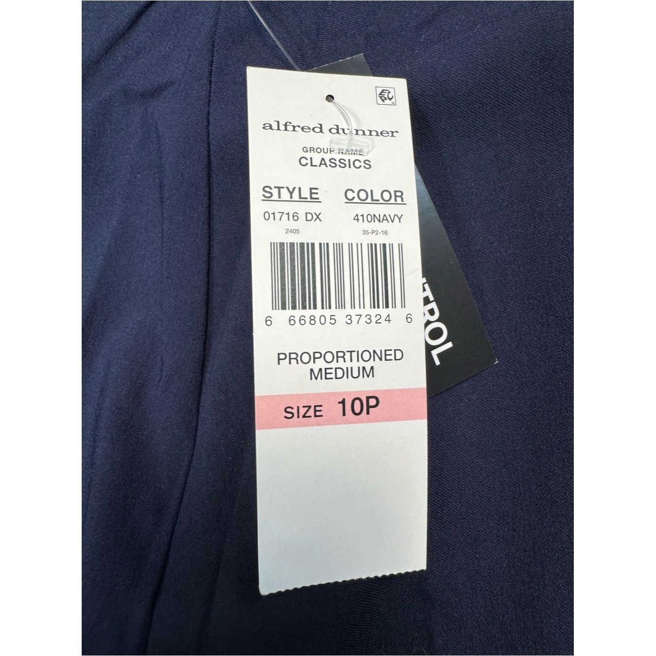 Other NWT New Alfred Dunner Classic Allure Slim Fit Short Length Size 32" / US 10 / IT 46 - 8 Thumbnail
