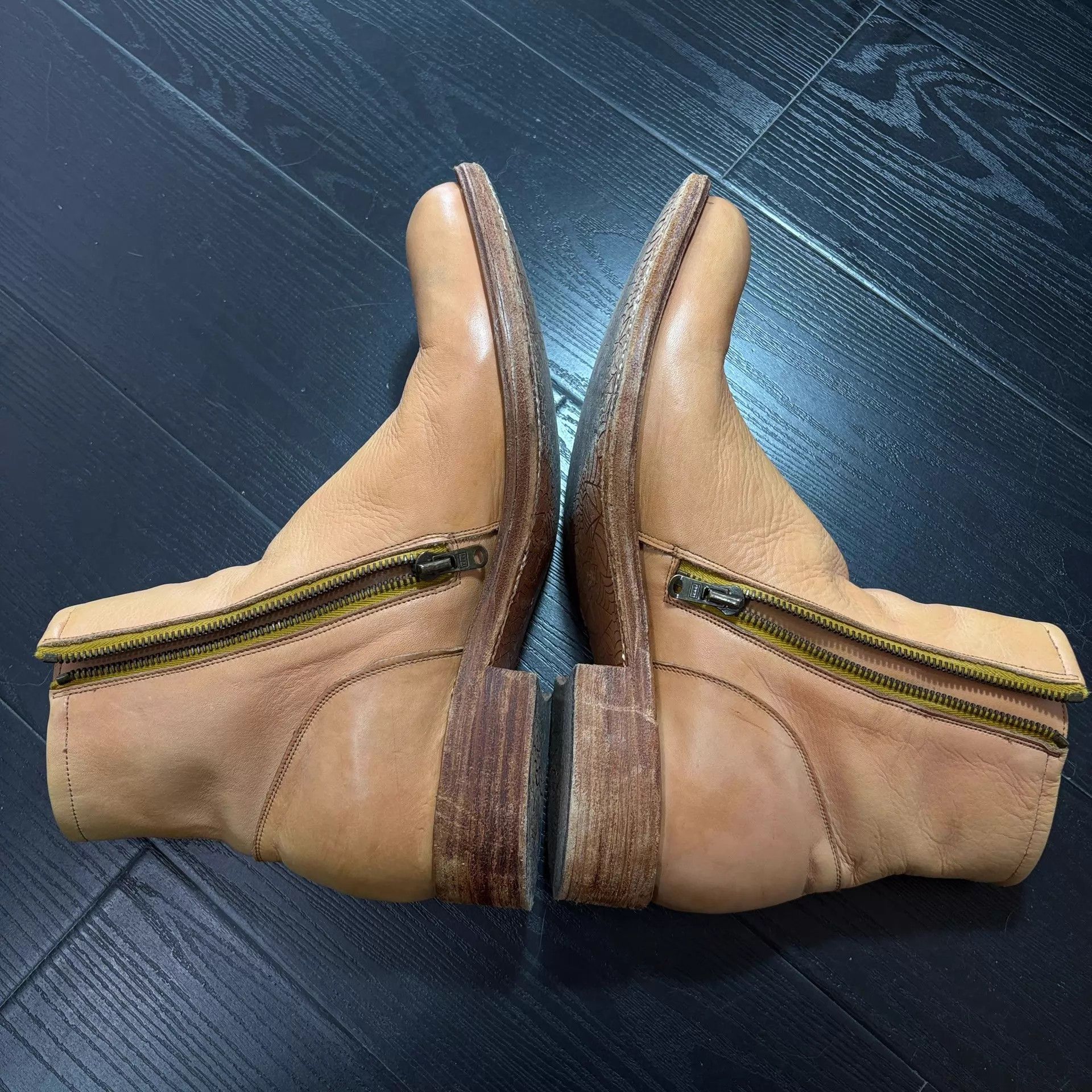 Number (N)ine Number (n)ine 07ss Natural Round Toe Mid-Calf Boots Size US 7 / EU 40 - 5 Thumbnail