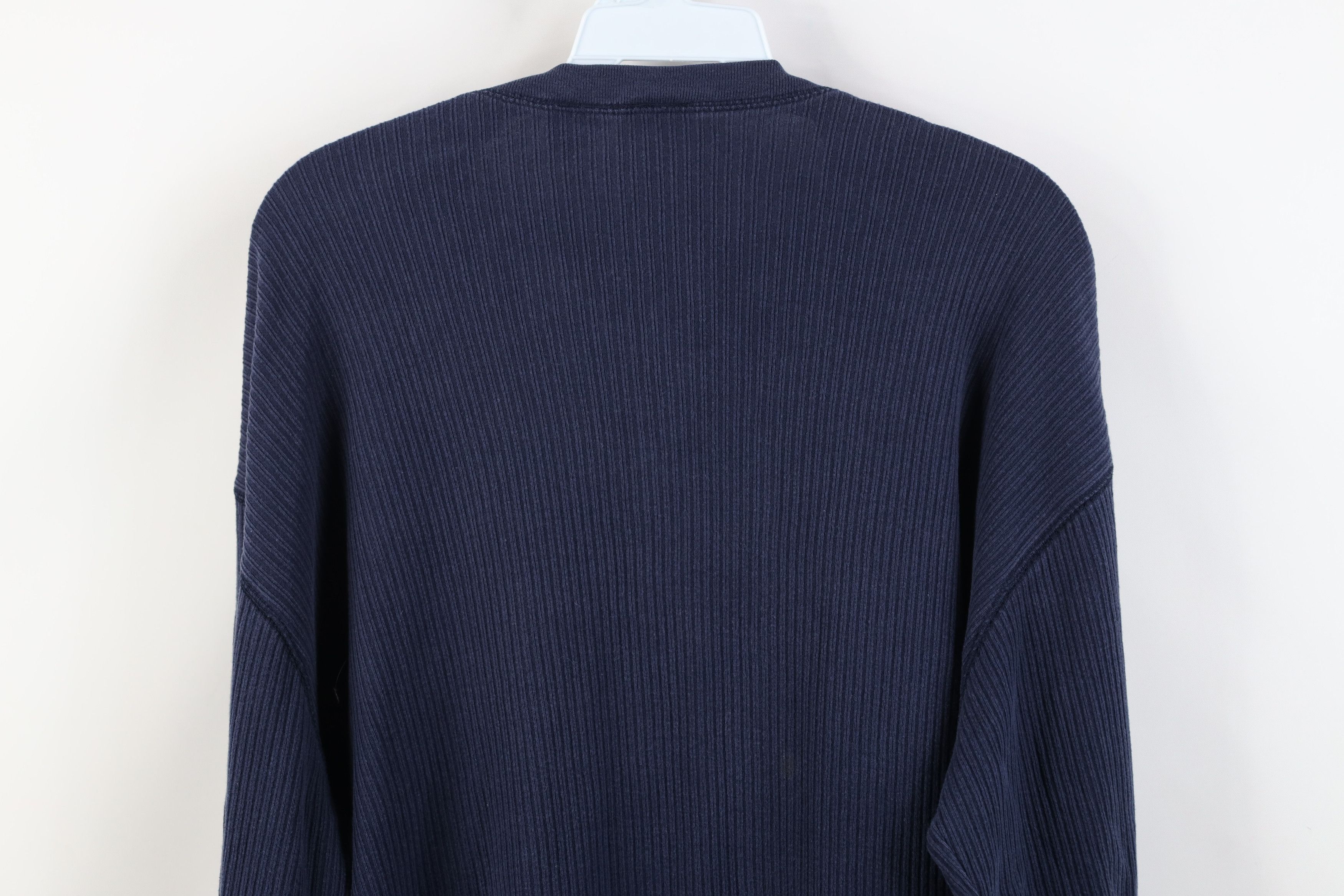 Vintage Vintage 90s Streetwear Ribbed Long Sleeve Henley T-Shirt Size US L / EU 52-54 / 3 - 12 Thumbnail