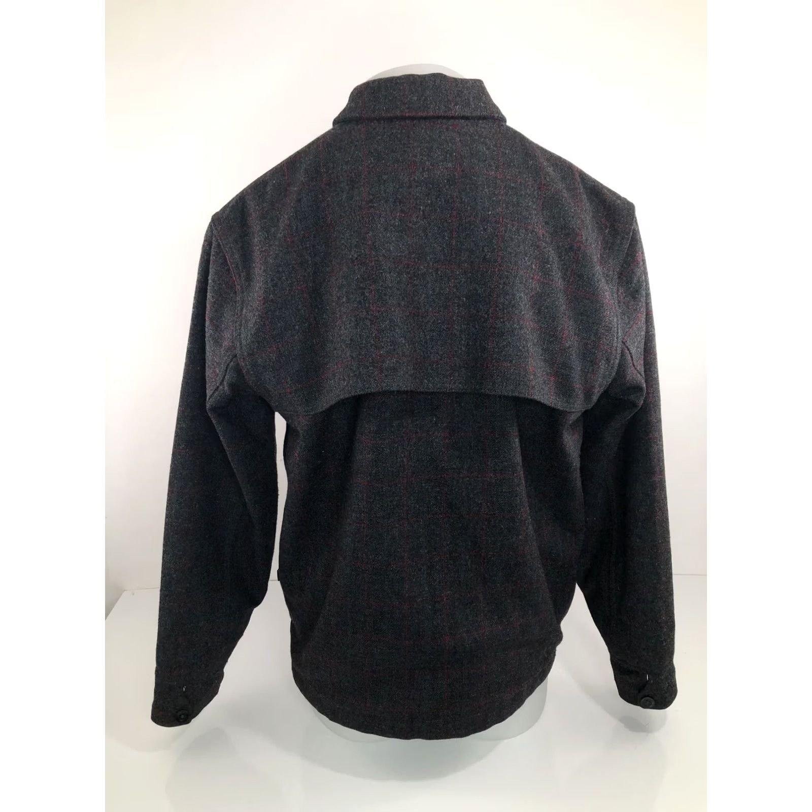 Vintage rare L.L. BEAN WOOL BLEND GORE WINDSTOPPER Heavy Duty Field Ranch Jacket S Mens Gray Red Size US S / EU 44-46 / 1 - 5 Thumbnail