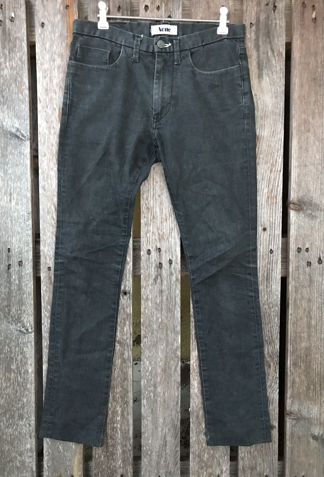 Acne Studios Acne Studios Snake Razor Black Skinny Denim Size US 30 / EU 46 - 1 Thumbnail