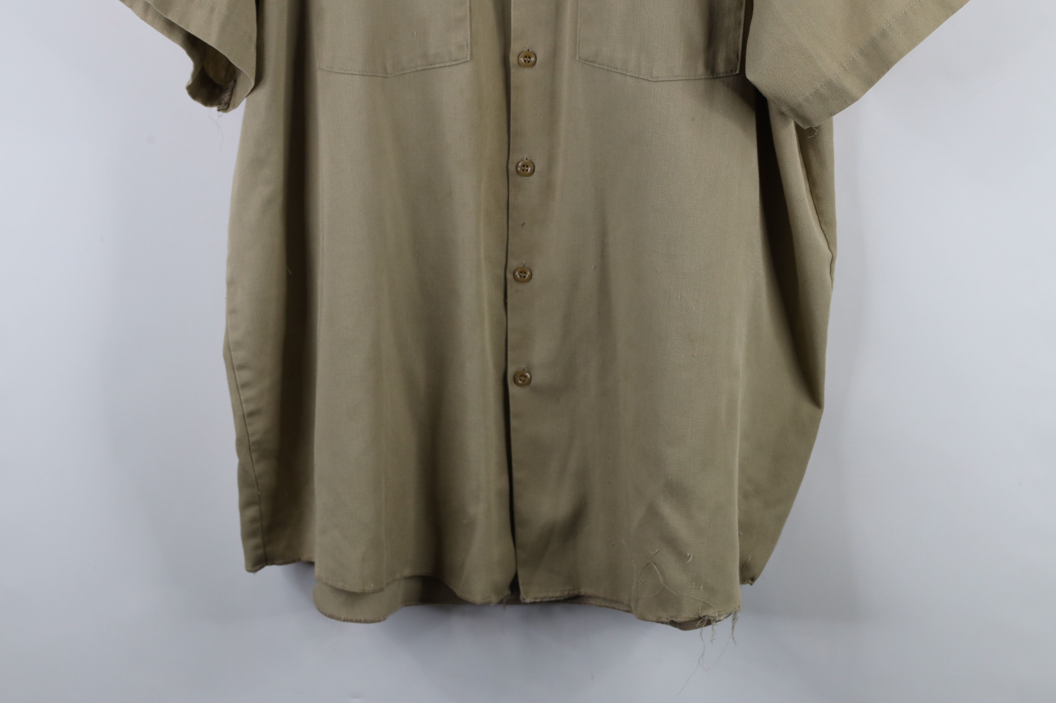 Dickies × Vintage Vintage 90s Dickies Workwear Mechanic Button Shirt USA Size US XXL / EU 58 / 5 - 3 Thumbnail