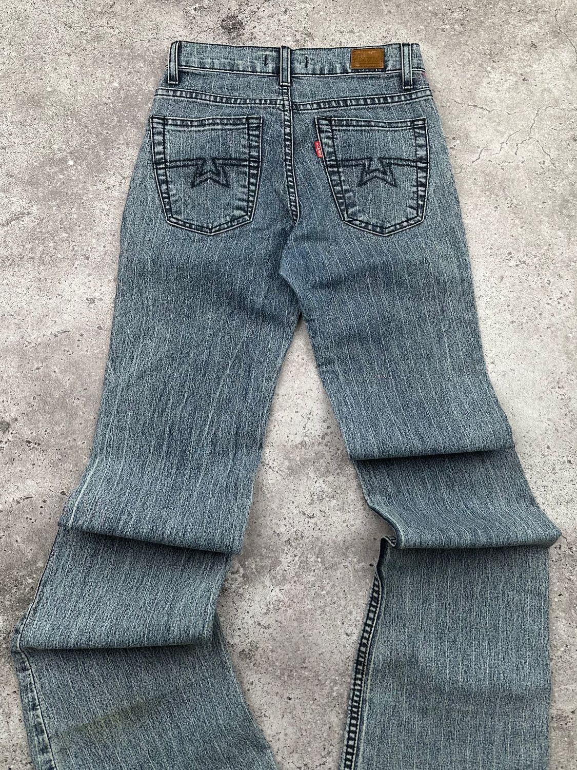 Japanese Brand Vintage Striped Flare Jeans C192(V258) Size 25" / US 0 / IT 36 - 6 Thumbnail