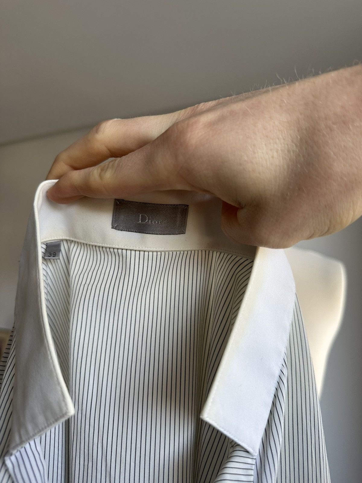 Dior × Hedi Slimane Dior Homme by Hedi Slimane Striped Button Down, 39 Size US M / EU 48-50 / 2 - 10 Thumbnail