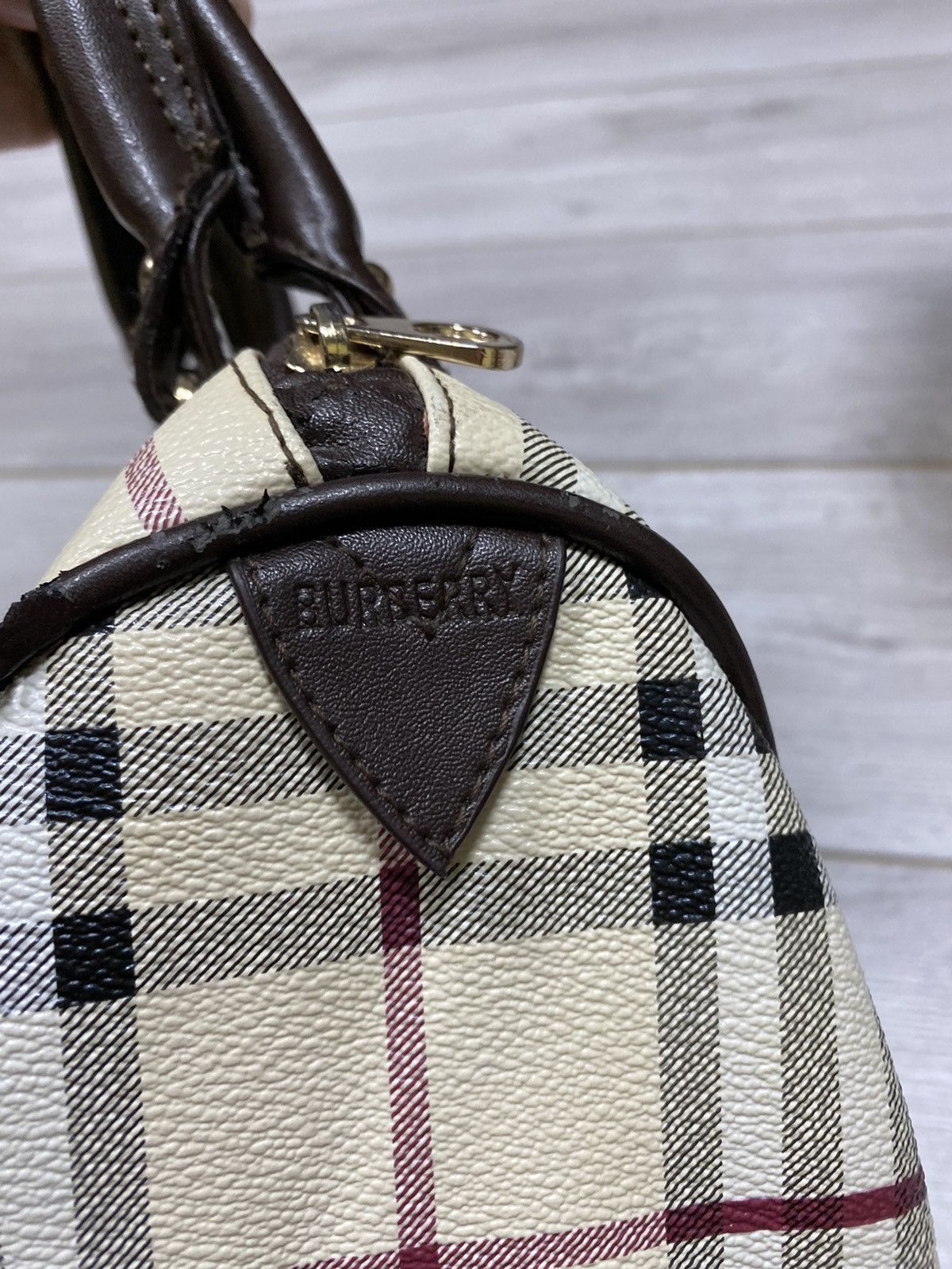 Vintage Burberry nova check monogram handle bag Size ONE SIZE - 6 Thumbnail