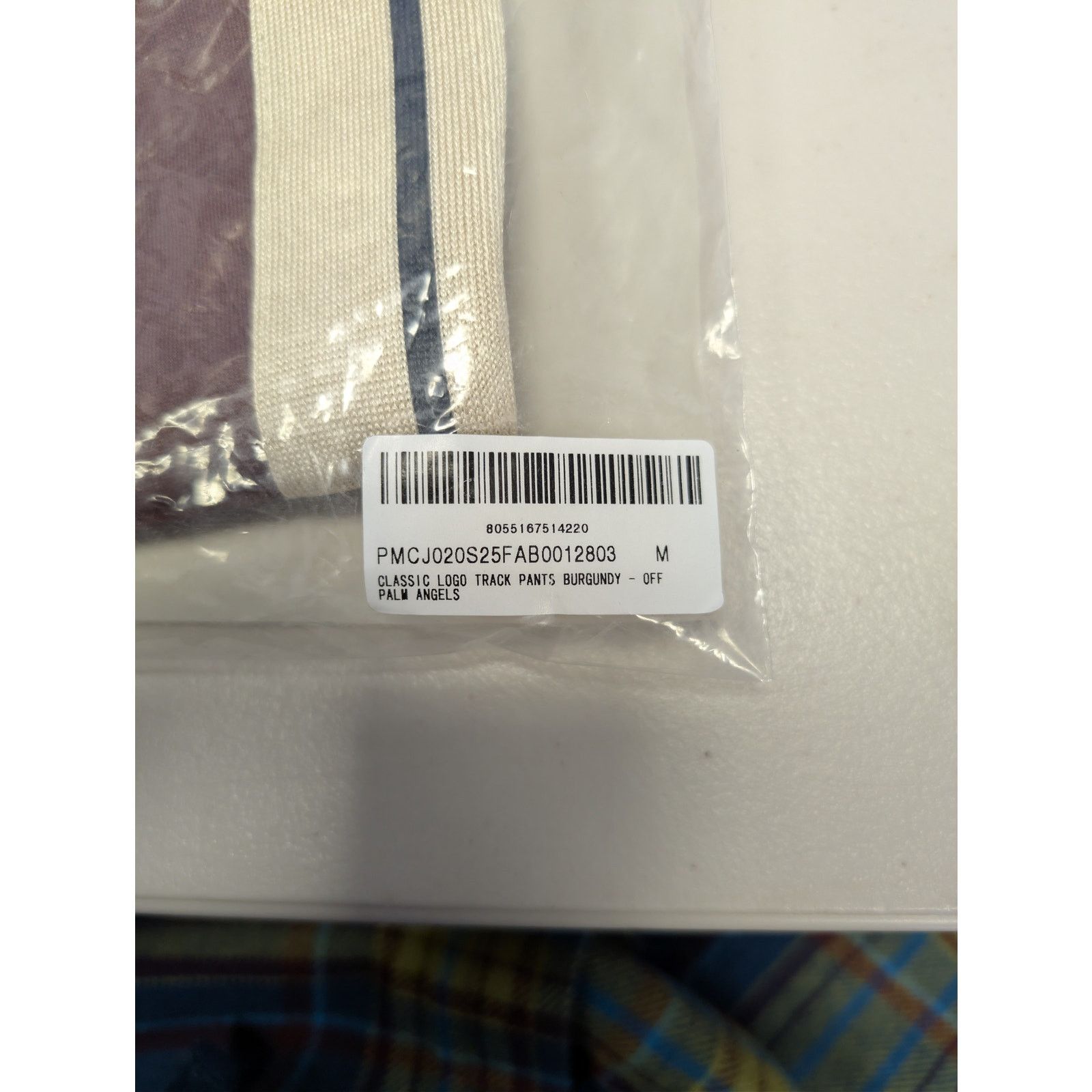 Palm Angels o1rshd1 Q:2 / Classic Logo Track Pants Burgundy / Off White Size US 32 / EU 48 - 23 Thumbnail