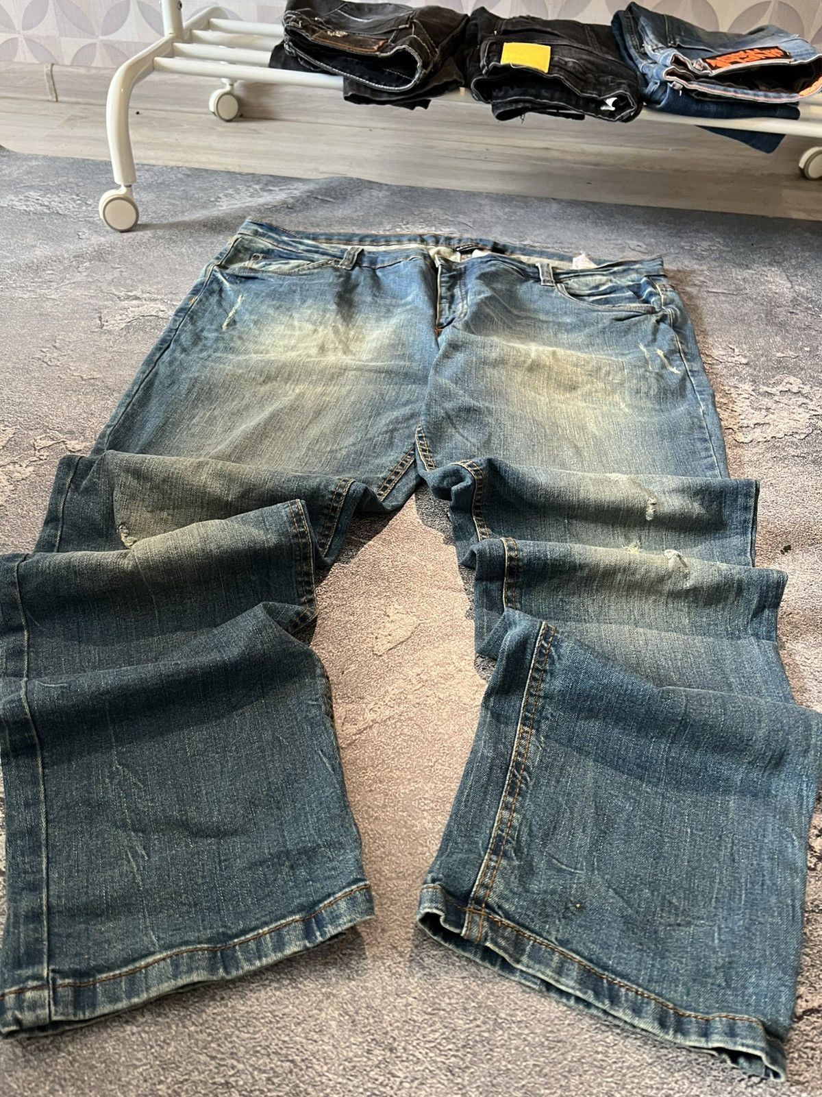 Vintage Archive Underground Distressed Rainbow Baggy Jeans Size US 42 / EU 58 - 2 Thumbnail