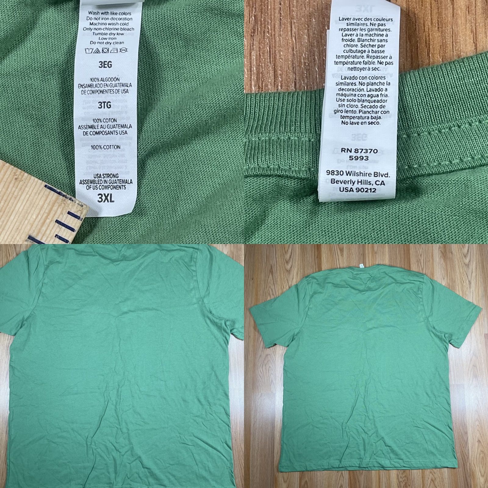 Vintage VINTAGE Canvas T-Shirt Mens XXXL 3X-Large Green Burlington Cars.Com Short Sleeve Size US XXL / EU 58 / 5 - 8 Thumbnail