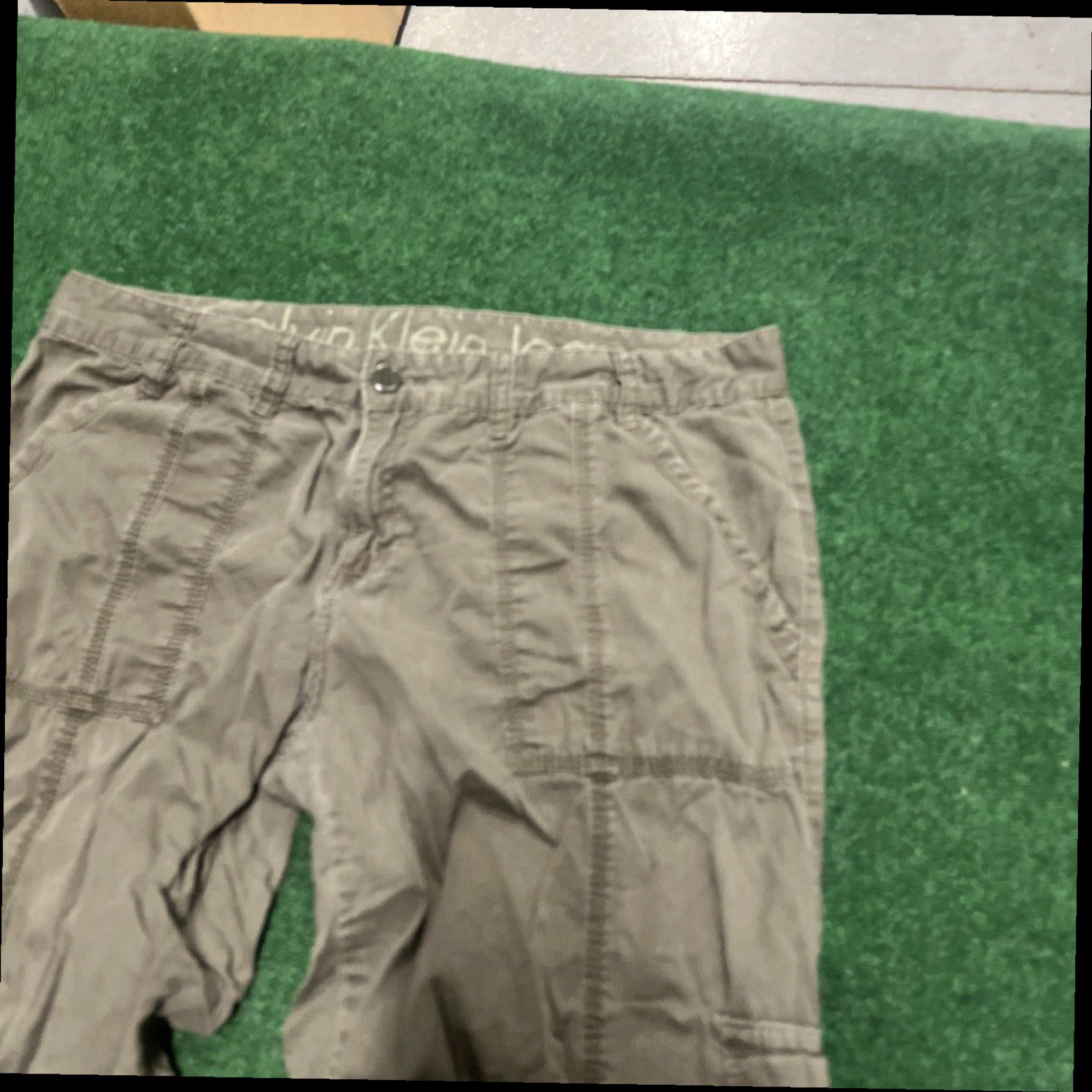 Calvin Klein Calvin Klein Capri Pants Size 14 Brown Summer Beach Outdoors Size 36" / US 14 / IT 50 - 2 Thumbnail