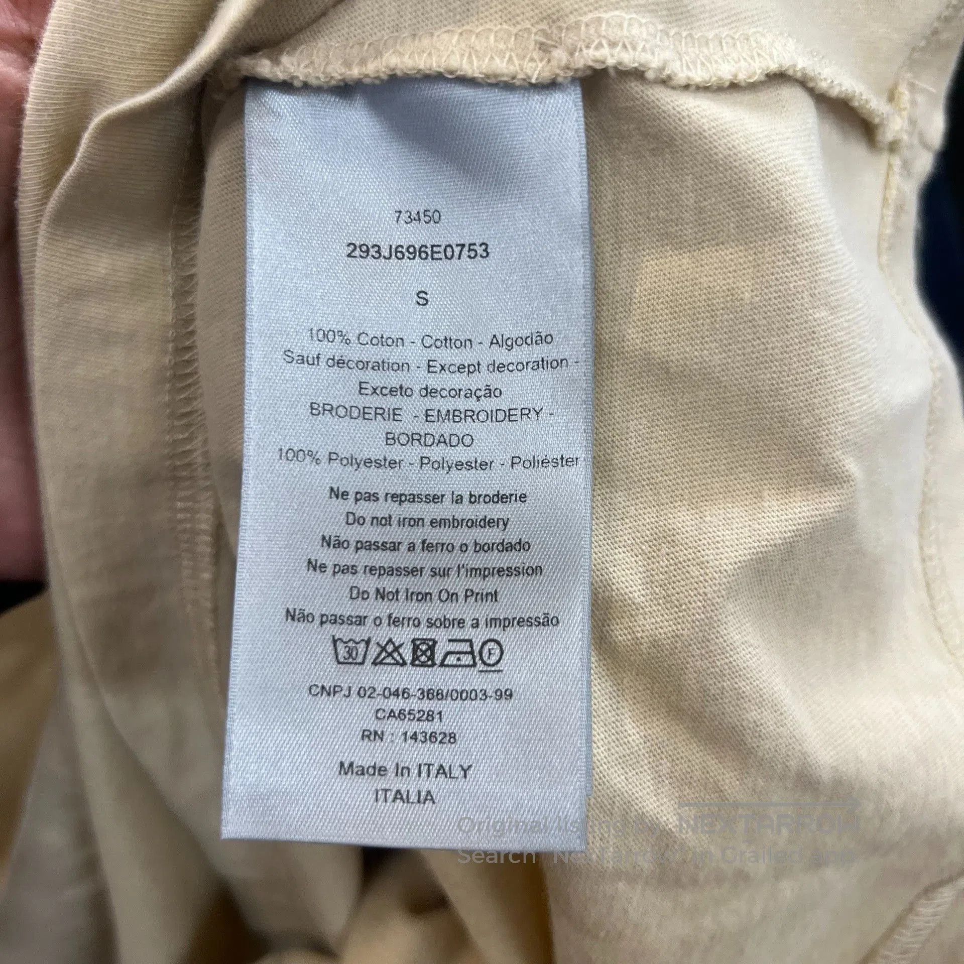 Dior DIOR SS22 Logo Embroidered Round Neck T. Size US S / EU 44-46 / 1 - 5 Thumbnail