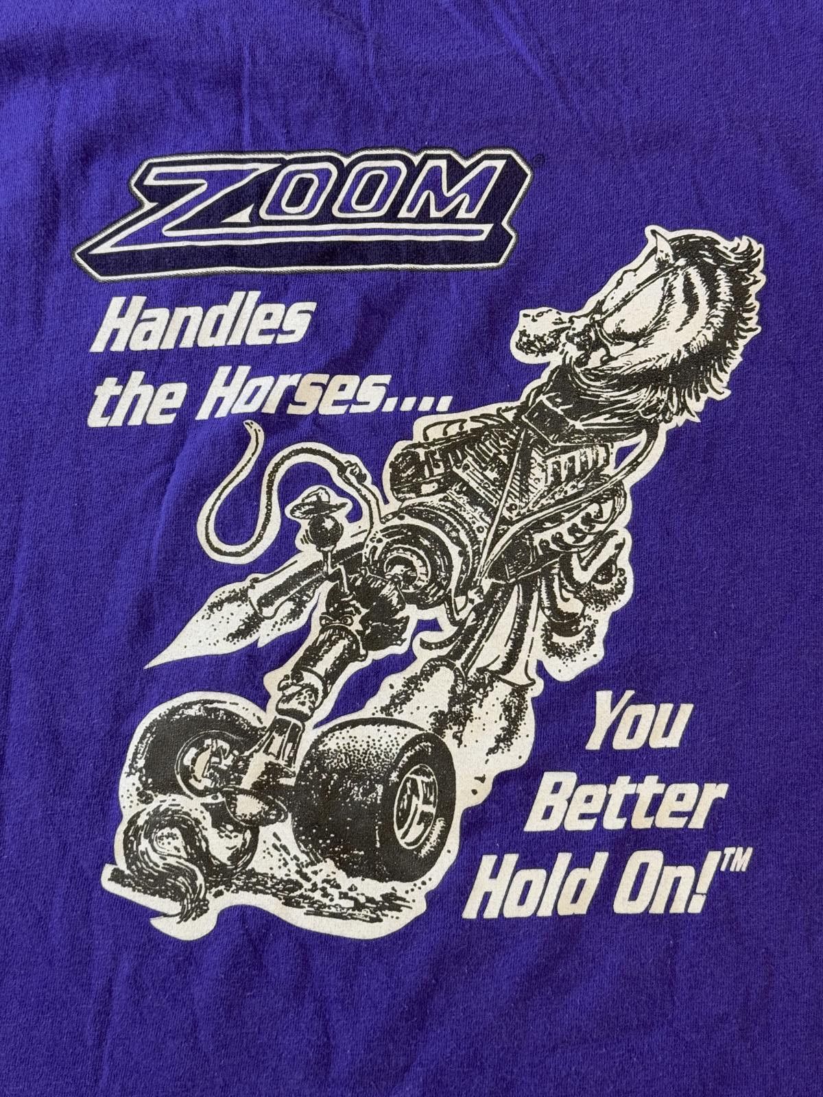 Hanes Zoom You Better Hold On Handle Horses - Biker Art Tee 2XL Size US XXL / EU 58 / 5 - 1 Thumbnail