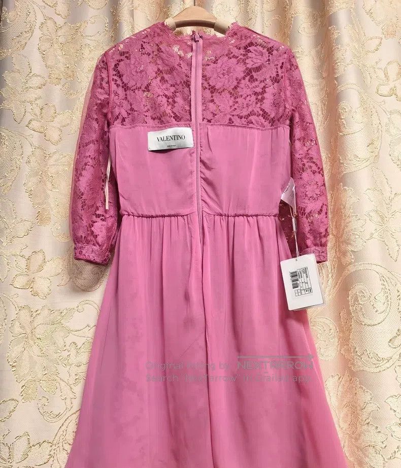 Valentino Valentino Pink lace dress Size S / US 4 / IT 40 - 5 Thumbnail