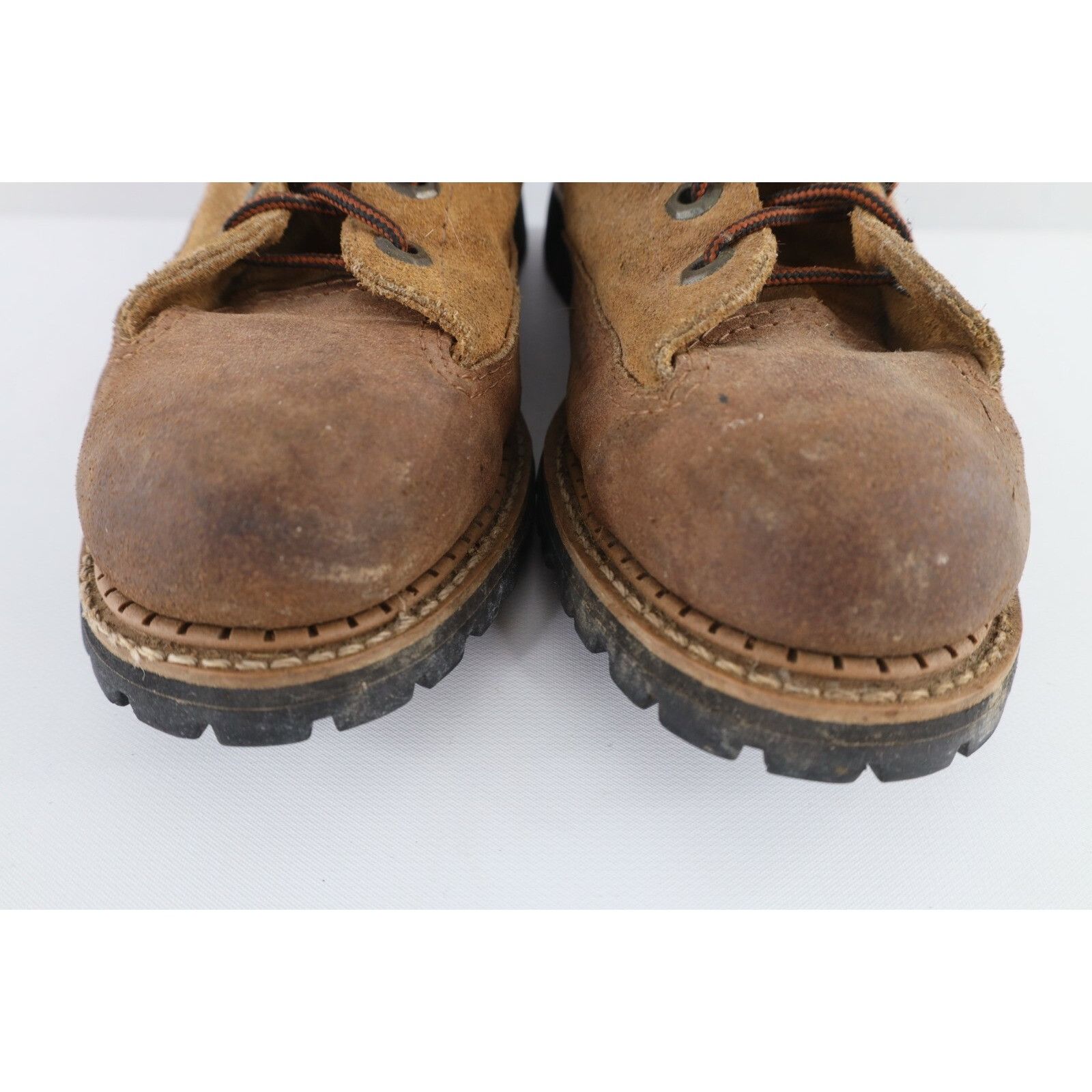 Vintage Vintage 90s Streetwear Distressed Steel Toe Leather Boots Size US 7.5 / IT 37.5 - 3 Thumbnail