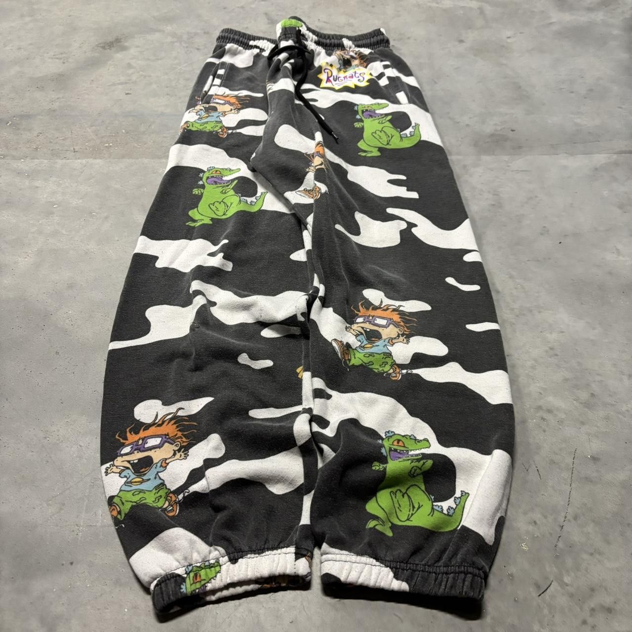Nickelodeon × Vintage Crazy Vintage Y2K/2000s Nickelodeon Rugrats Cartoon Sweatpants! Size US 32 / EU 48 - 3 Thumbnail
