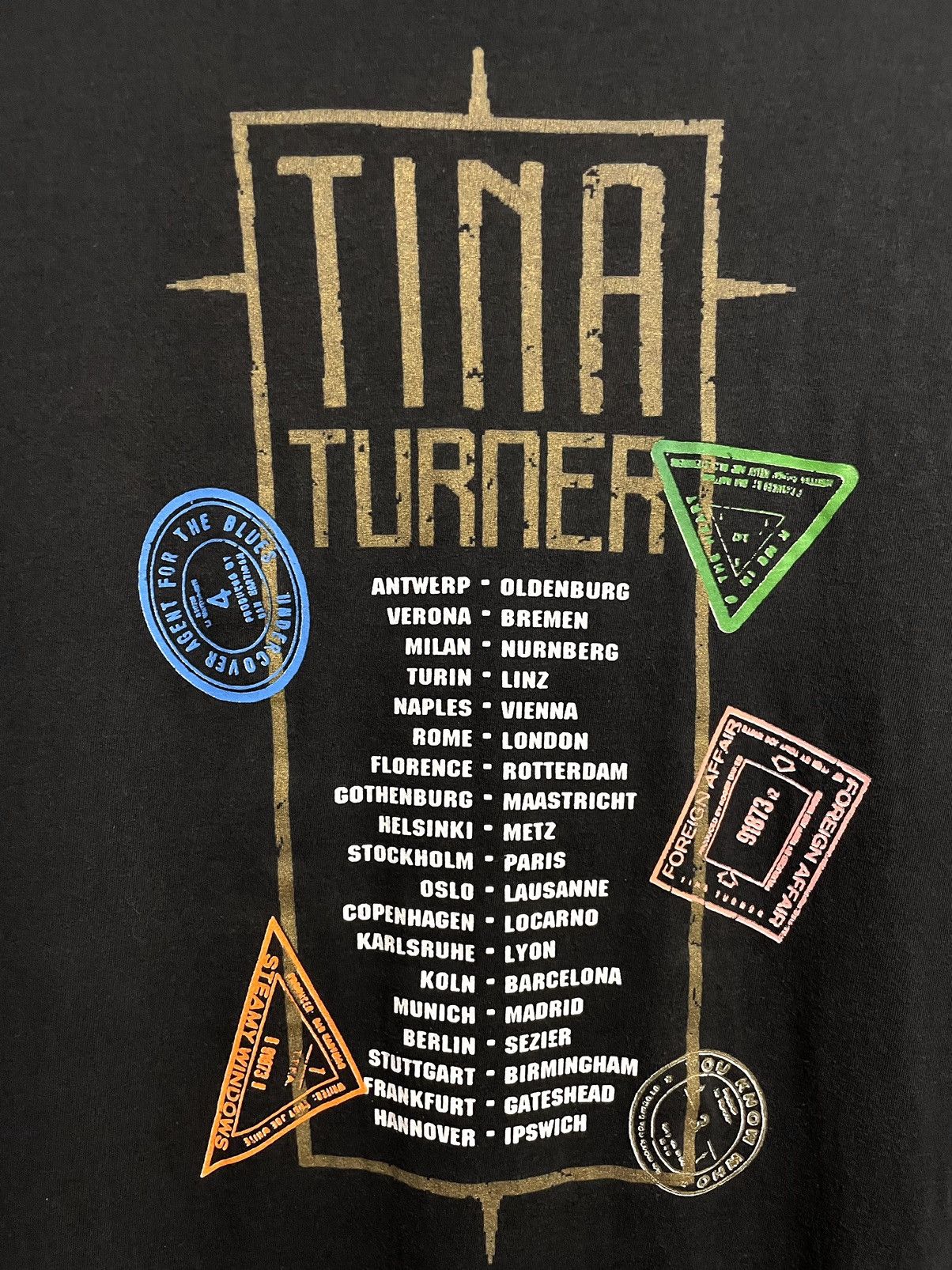 Band Tees Vintage 90s Tina Turner Foreign Affair World Tour T-Shirt Size US L / EU 52-54 / 3 - 16 Thumbnail