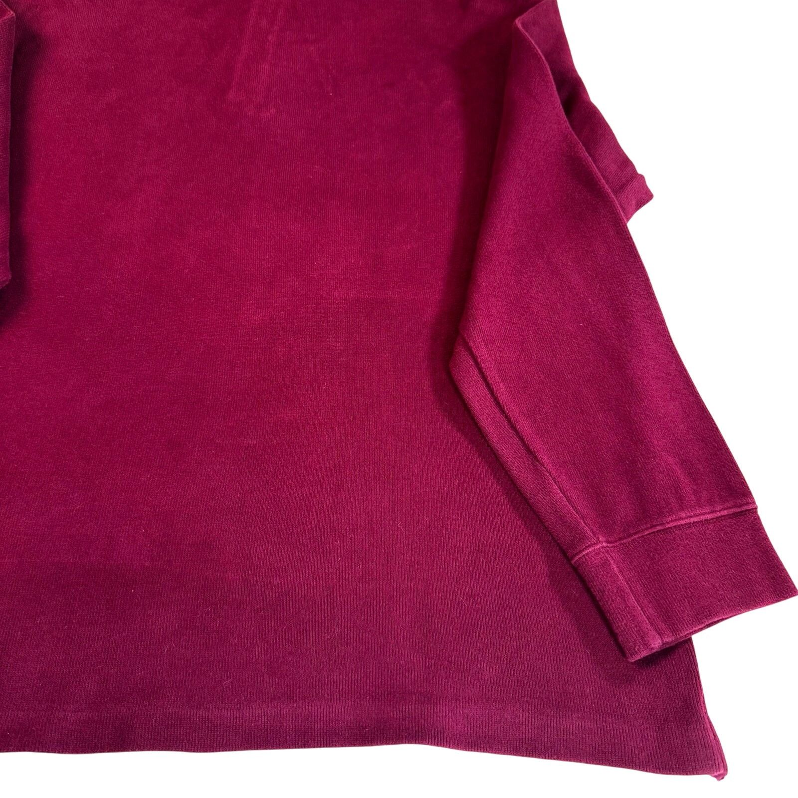 Polo Ralph Lauren Polo Ralph Lauren XL Burgundy Zip Cotton Sweater Pullover Size US XL / EU 56 / 4 - 8 Thumbnail