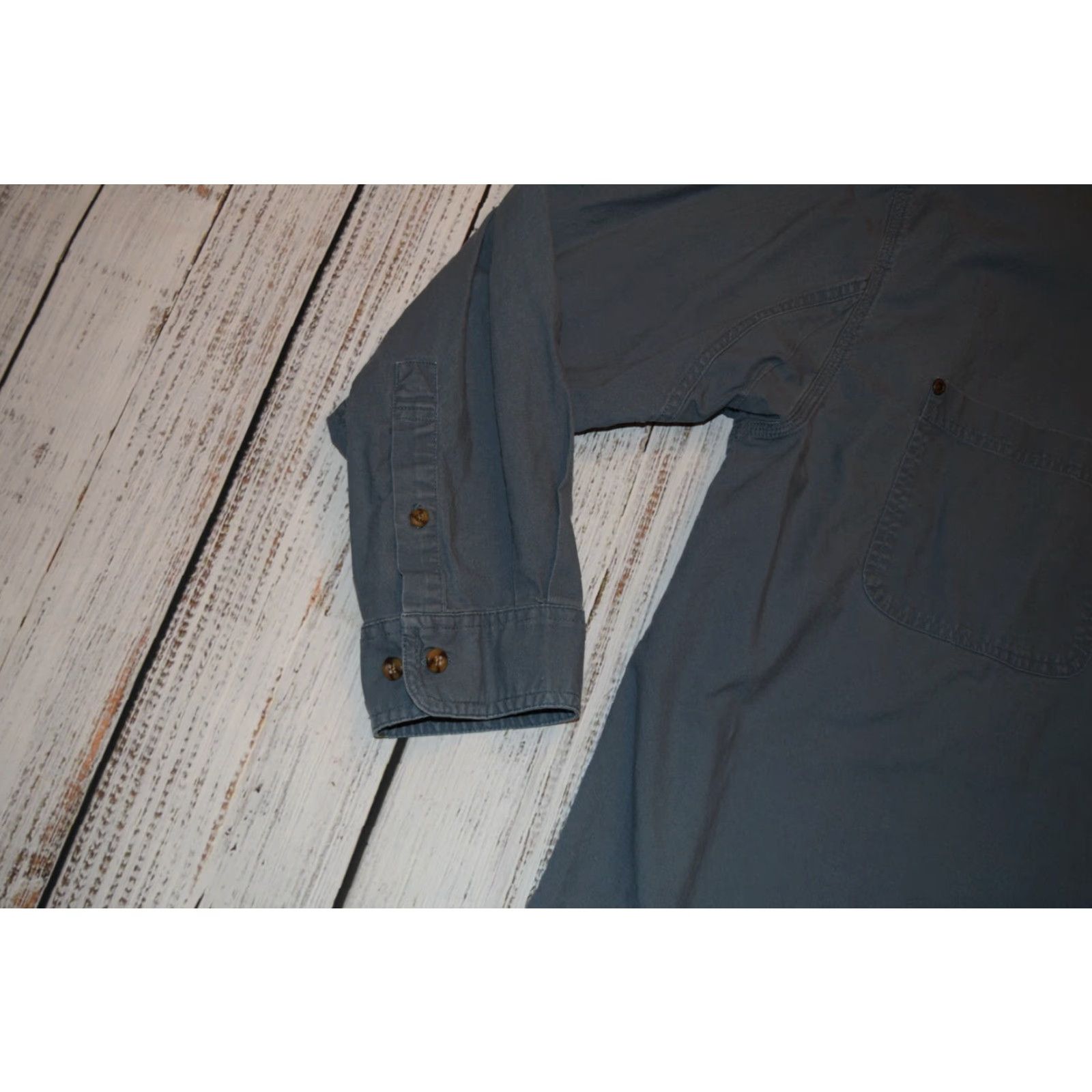 Timberland TIMBERLAND PRO SERIES BLUE LONG SLEEVE BUTTON SHIRT WORK OUTDOOR 2XL MENS Size US XXL / EU 58 / 5 - 3 Thumbnail