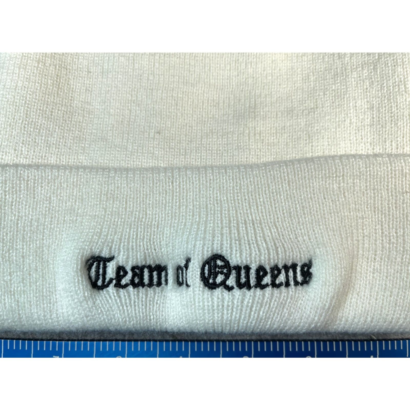 Port & Company Port & Company Team Of Queens Crown Beanie Toque Adult One Size White Knit Acrylic Beanie Womens One Size White Knit Crown Queen Hat/Cap Vintage? No. Size ONE SIZE - 2 Thumbnail