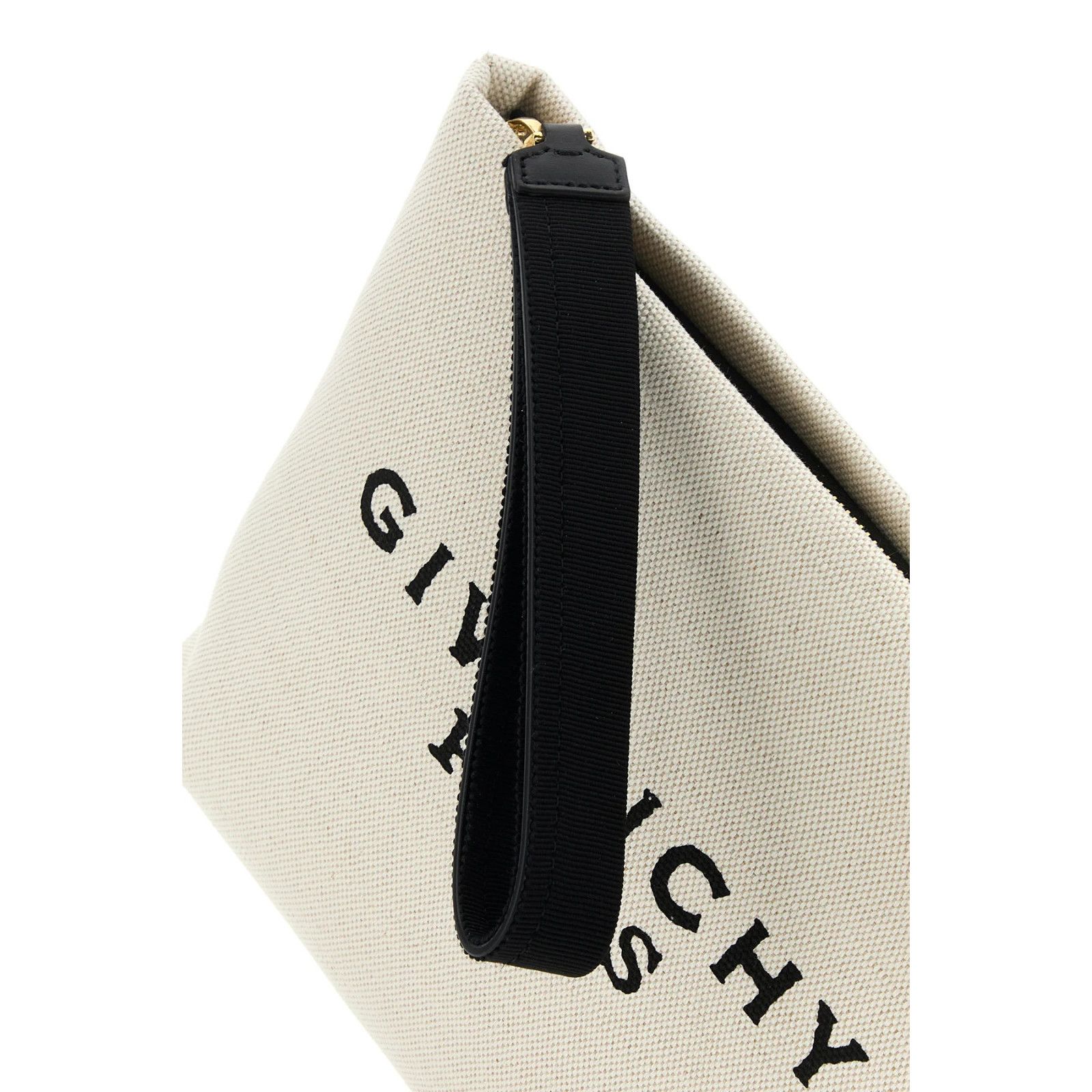 Givenchy GIVENCHY Beige/Black Canvas Pouch Bag New And Authentic Size ONE SIZE - 4 Thumbnail