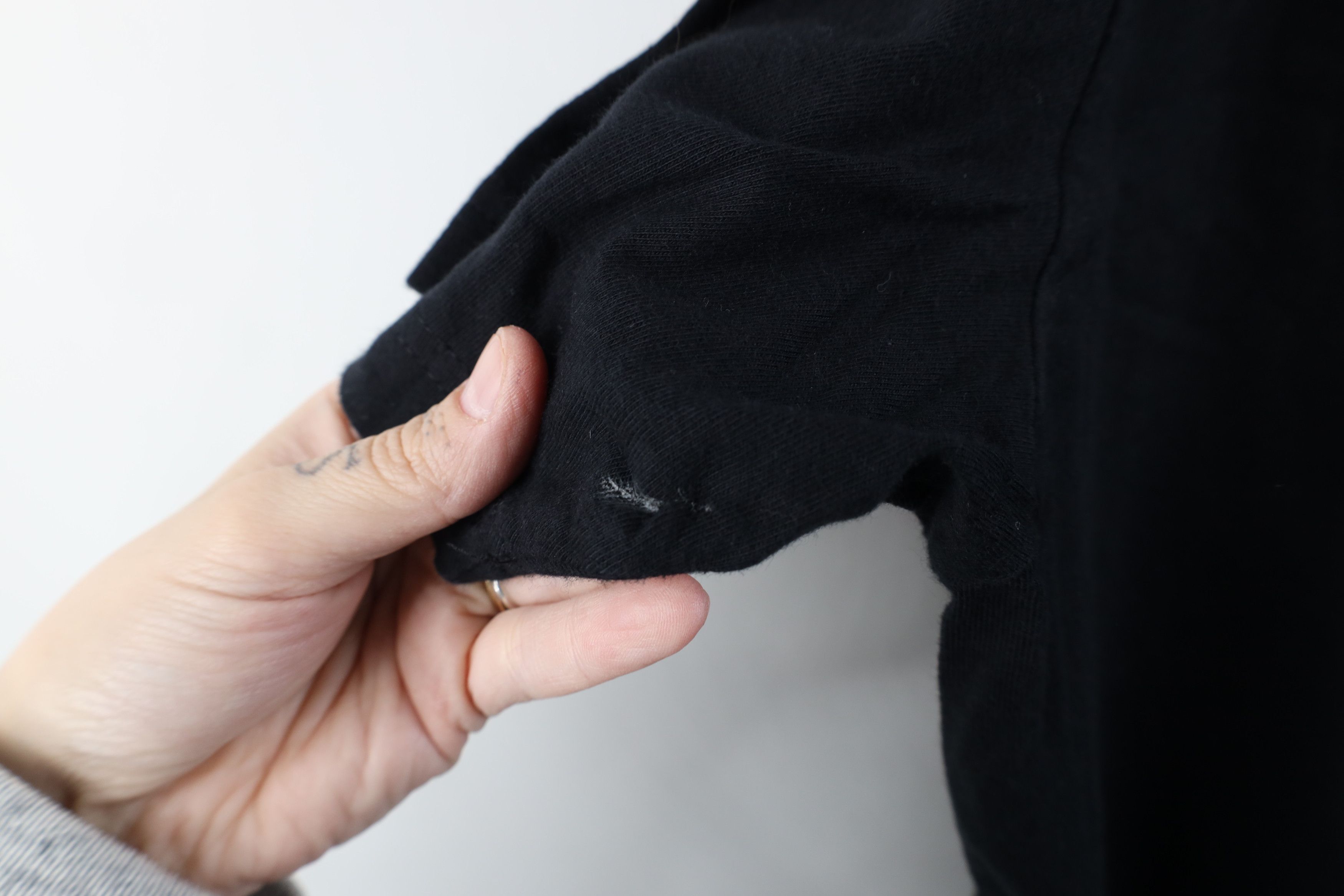 Vintage Vintage 90s Streetwear Cotton Short Sleeve T-Shirt Black Size 3XL / US 20-22 - 5 Thumbnail