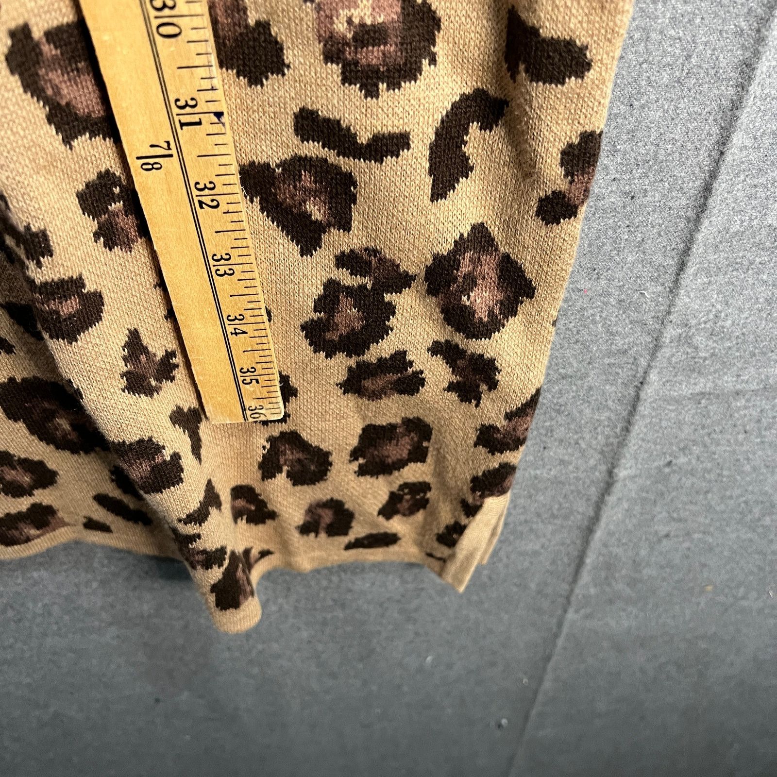 Isaac Mizrahi Isaac Mizrahi Live! Regular Jacquard Sweater Dress Leopard Size XL / US 12-14 / IT 48-50 - 6 Thumbnail