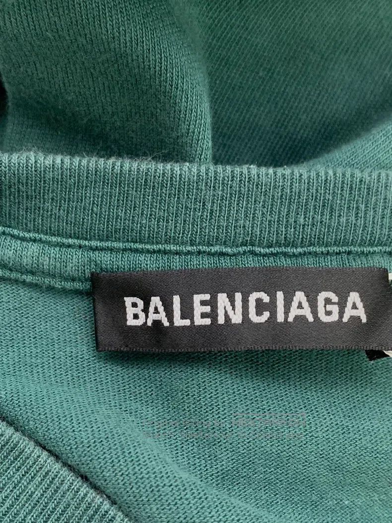 Balenciaga Balenciaga Blue Back Letter Logo Short Sleeve T-Shirt Size US XS / EU 42 / 0 - 3 Thumbnail