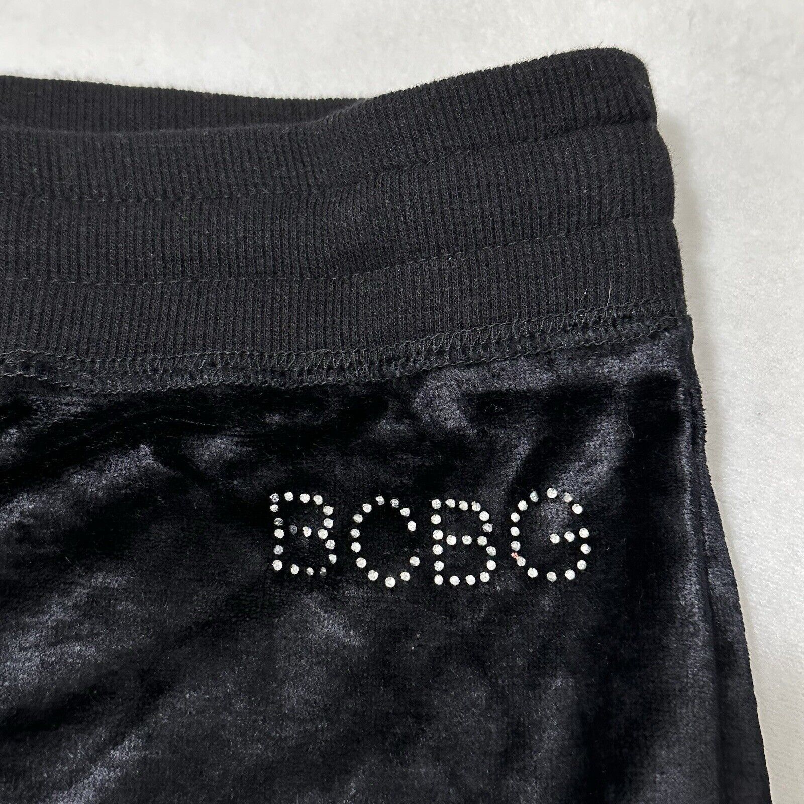 Bcbgmaxazria BCBG Max Azria XL Velour Sweatpants 22" Inseam Rhinestone Size 40" / US 18 - 3 Thumbnail