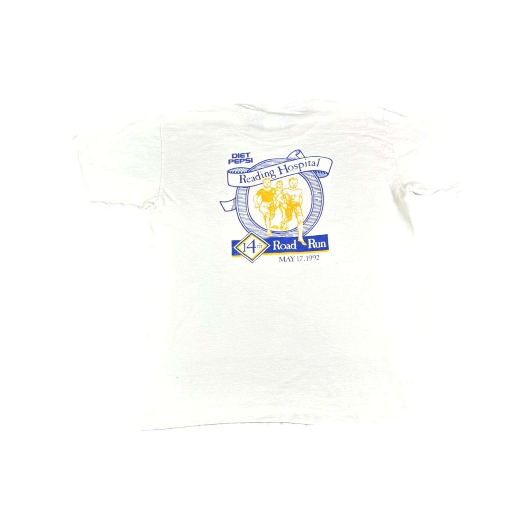 Vintage VINTAGE 1992 Reading Hospital Road Run T-Shirt Mens Medium White 90s Sportswear Graphic Tee Mens Size US M / EU 48-50 / 2 - 2 Thumbnail