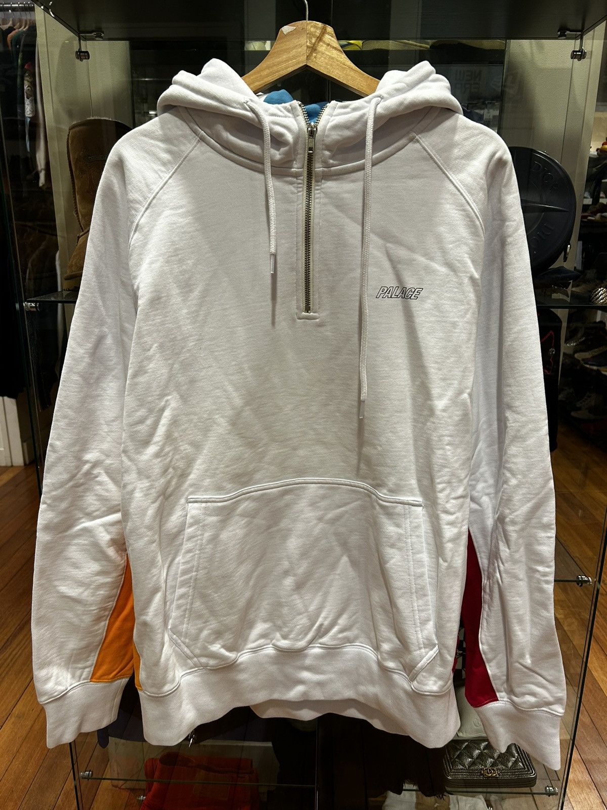 Palace Quarter Zip Hooded Sweatshirt