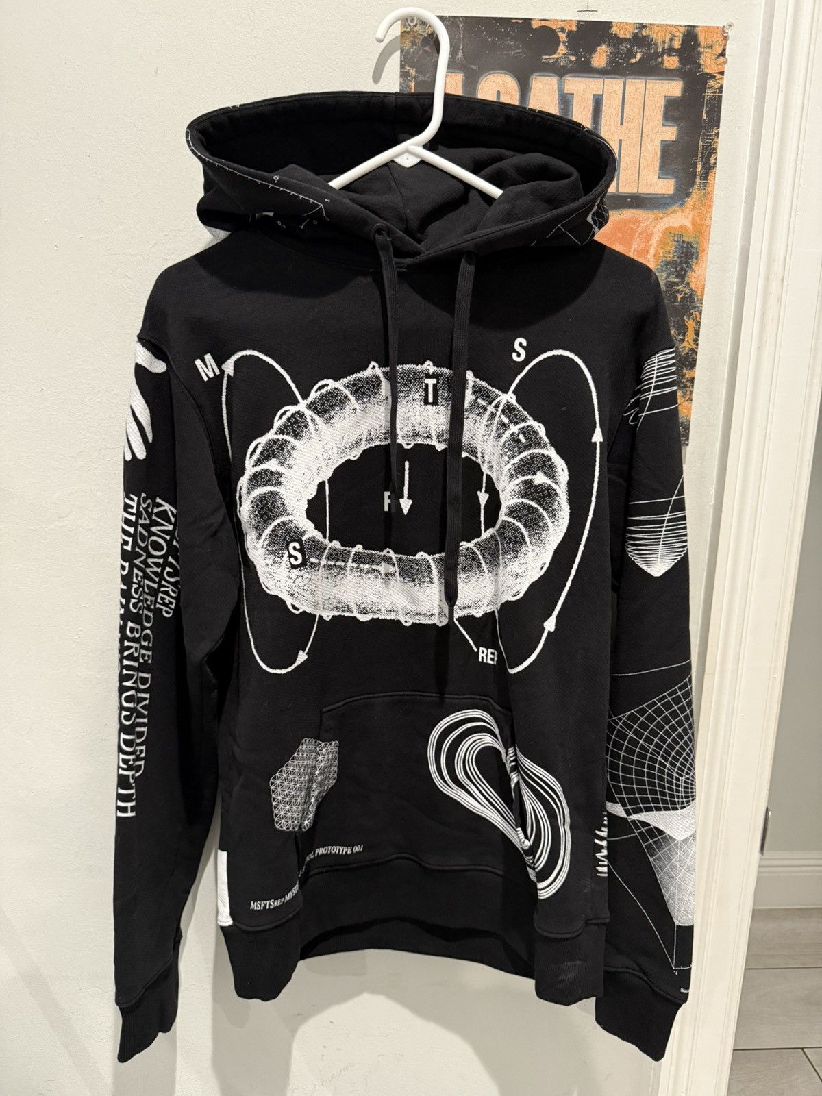 Jaden Smith × Msftsrep Msftsrep FW/21 Black Snow Print Hoodie Size US S / EU 44-46 / 1 - 1 Thumbnail