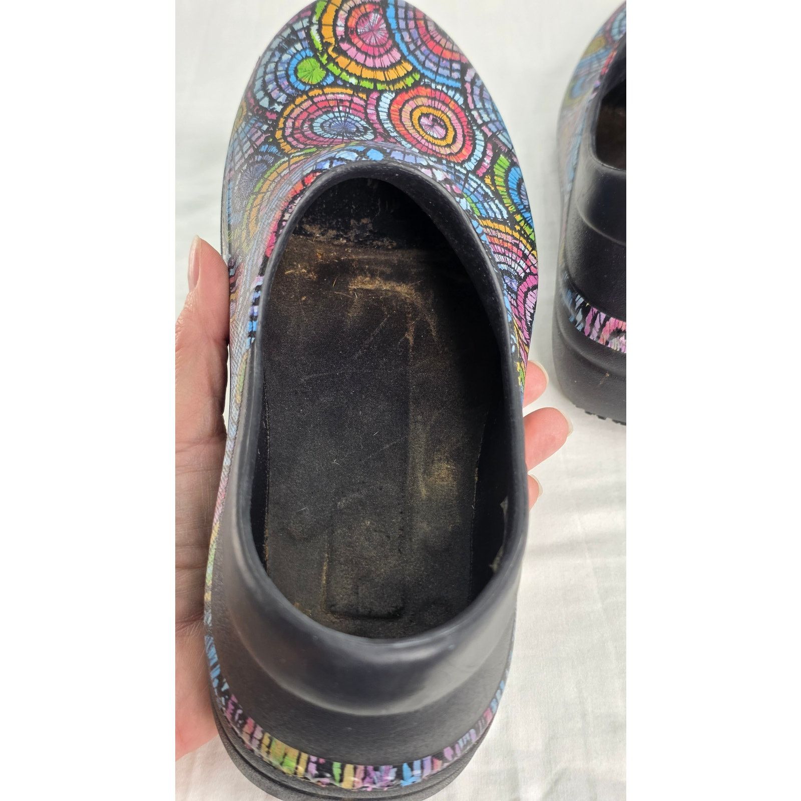 Crocs Crocs Neria Pro II Multi Colored Abstract Slip On Clogs Size US 9 / IT 39 - 6 Thumbnail