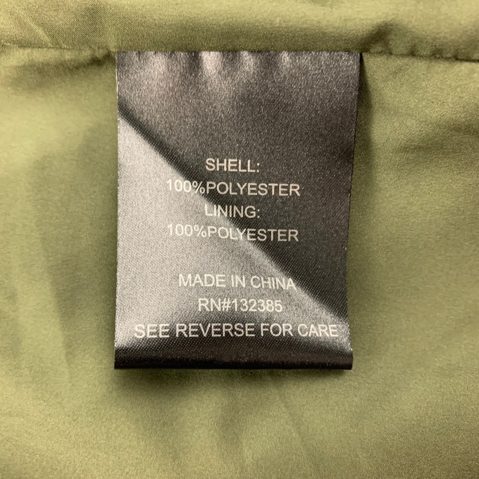 Other LOVE TOKEN Size S Olive Polyester Textured Collarless Coat Size S / US 4 / IT 40 - 4 Thumbnail