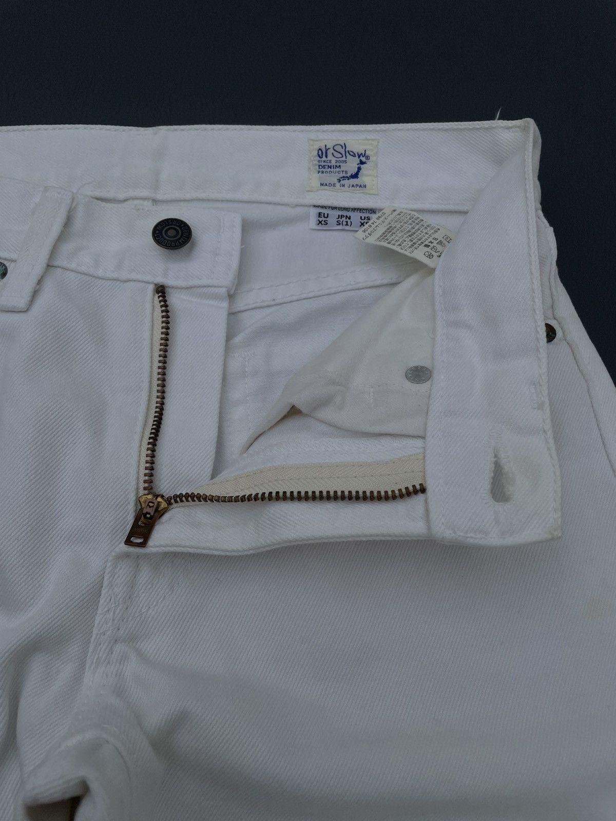 Orslow OrSlow 107 Slim Fit White Size US 29 - 7 Thumbnail