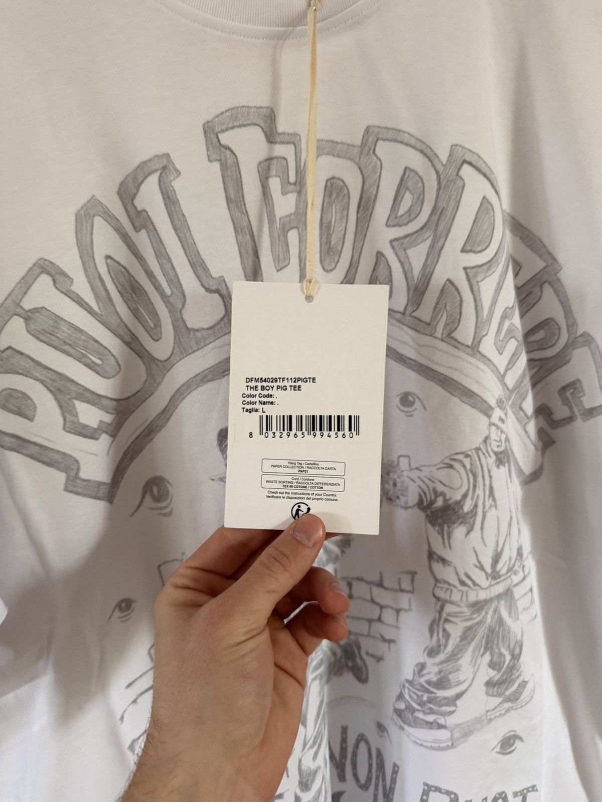PDF PDF Channel The boy Pig Tshirt SS26 Size US L / EU 52-54 / 3 - 3 Thumbnail
