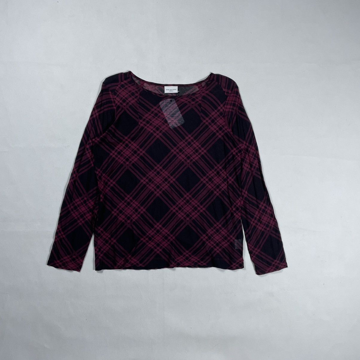 Dries Van Noten Dries Van Noten Plaid mesh longsleeve Size M / US 6-8 / IT 42-44 - 1 Thumbnail