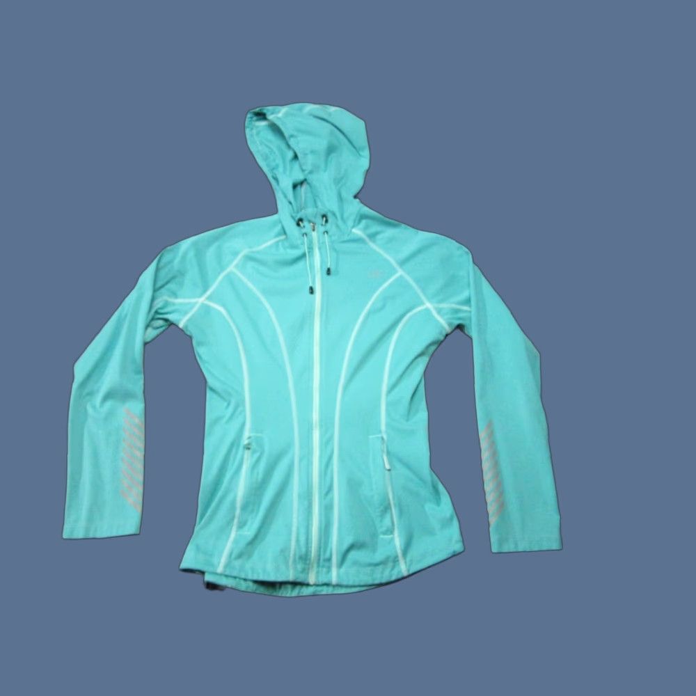 Helly Hansen Helly Hansen Training Jacket Womens Small Aqua Blue Hooded Activewear Full Zip Size S / US 4 / IT 40 - 1 Thumbnail