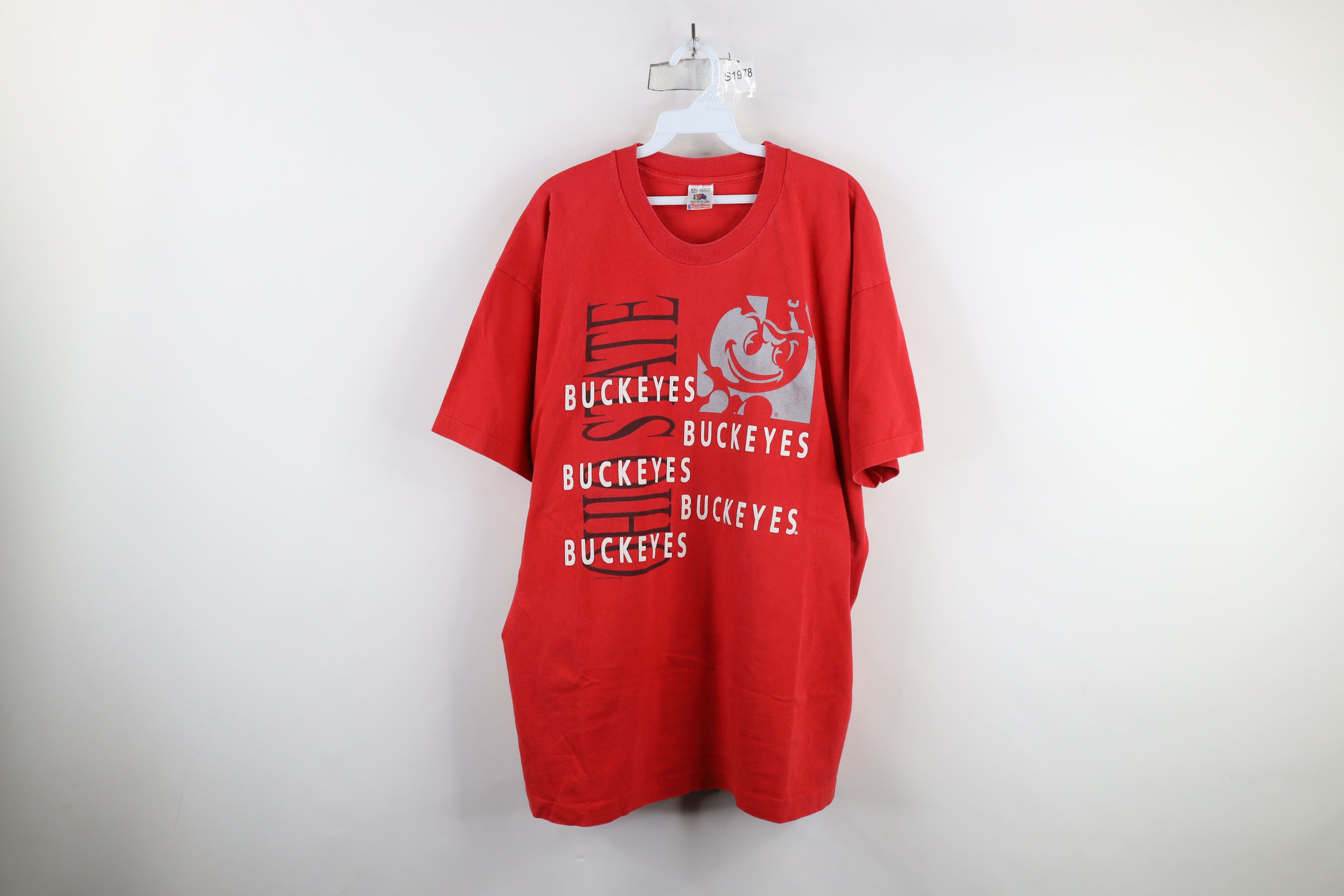 Vintage Vintage 90s Ohio State University Short Sleeve T-Shirt USA Size US XXL / EU 58 / 5 - 1 Thumbnail