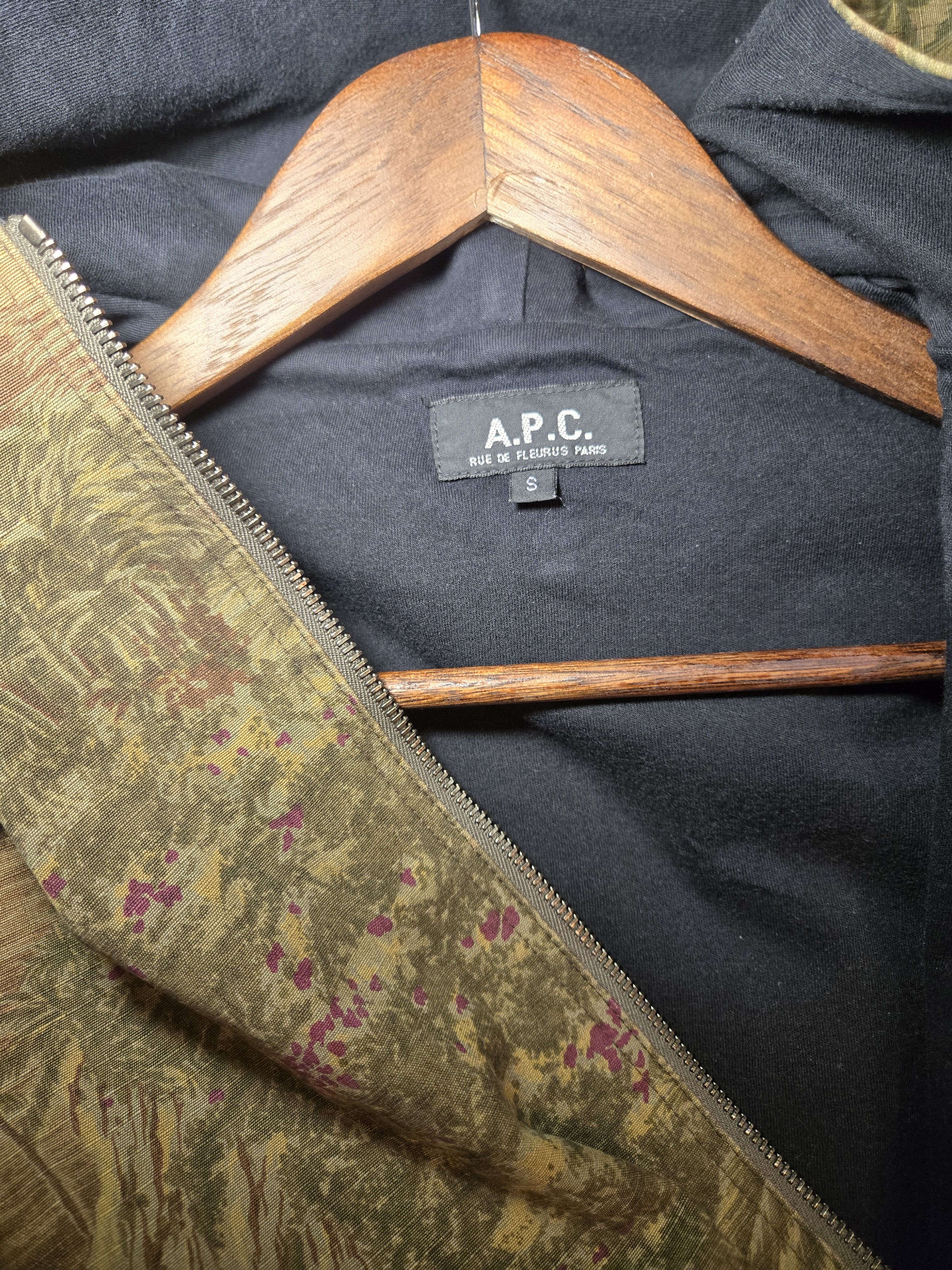A.P.C. APC 1999 Made in France All-over Pattern Zip-up Hoodie riri Size US XS / EU 42 / 0 - 7 Thumbnail