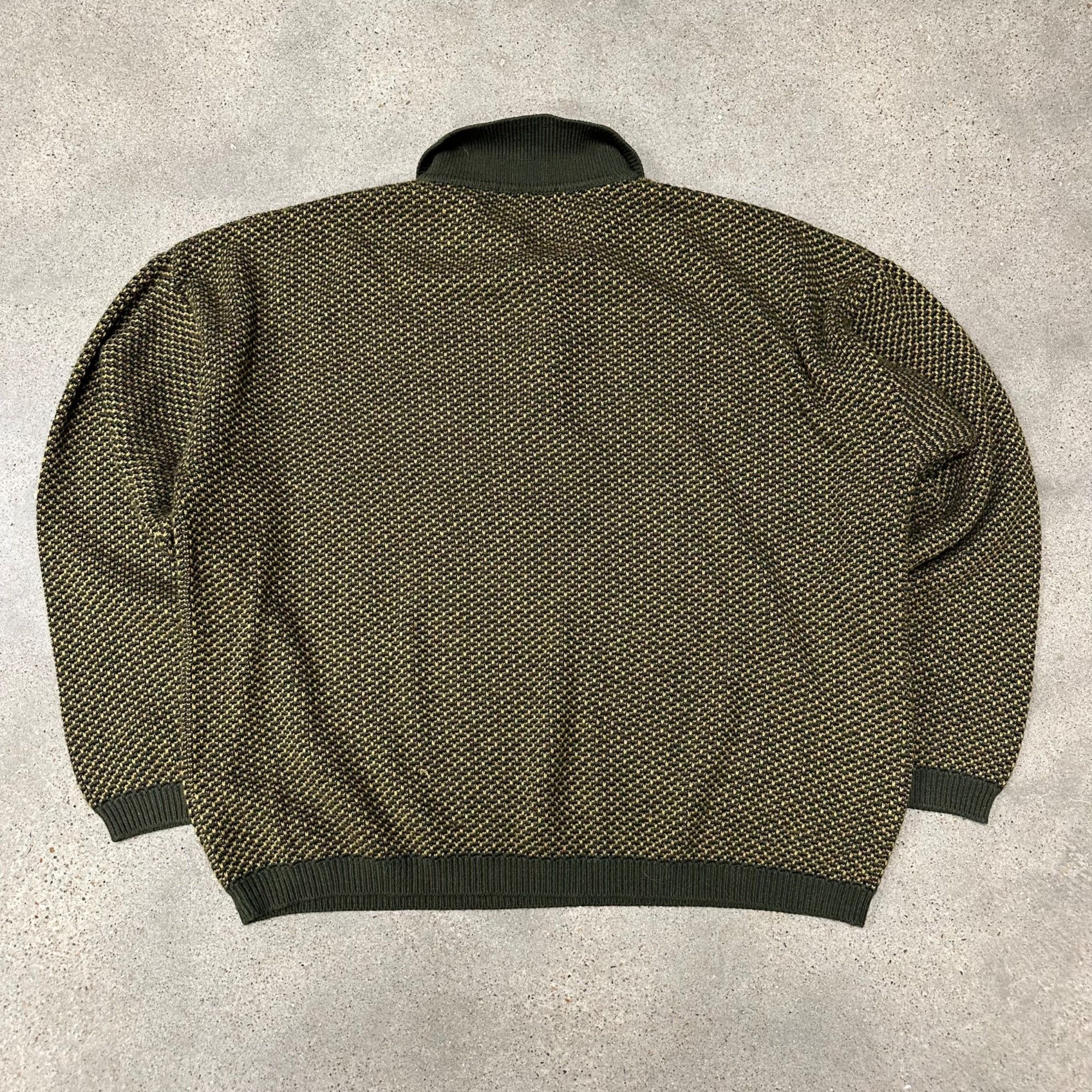 Vintage Vintage Unique Knit Collared Longsleeve Polo Shirt Size US XL / EU 56 / 4 - 4 Thumbnail