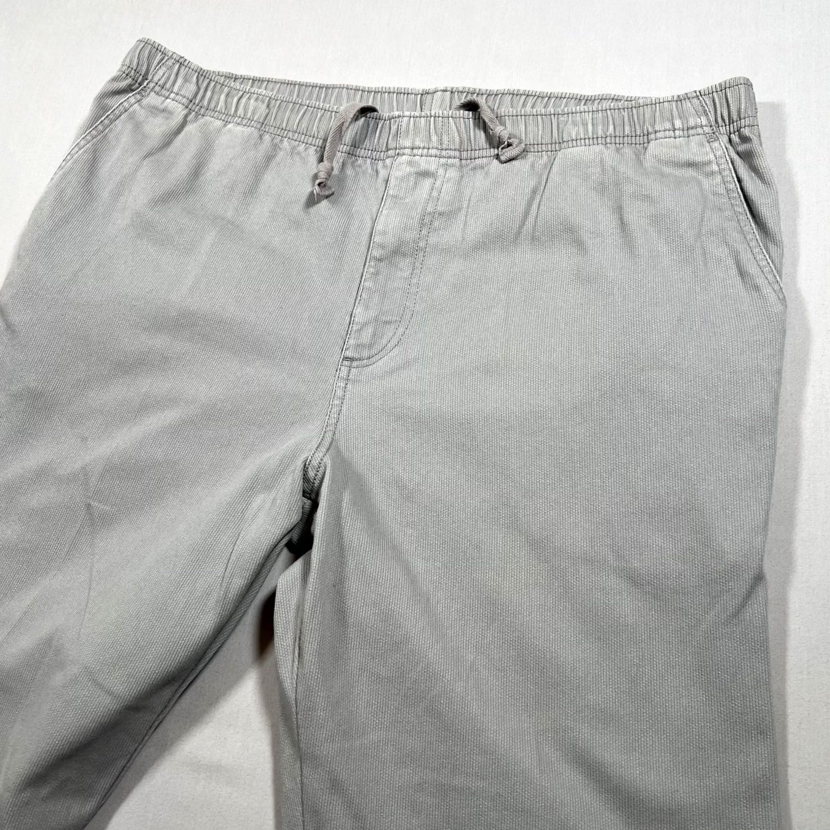 The Territory Ahead Territory Ahead Pants Men's Gray Cotton Drawstring Elastic Waist L Size US 33 - 3 Thumbnail
