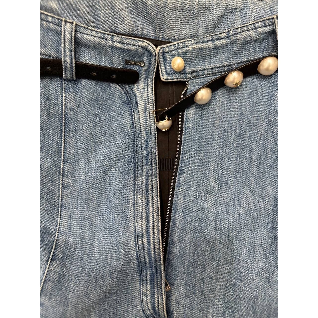 Chanel Chanel 2013 Strapless Denim Pearl Belt Dress with Sz. 38 Size S / US 4 / IT 40 - 7 Thumbnail