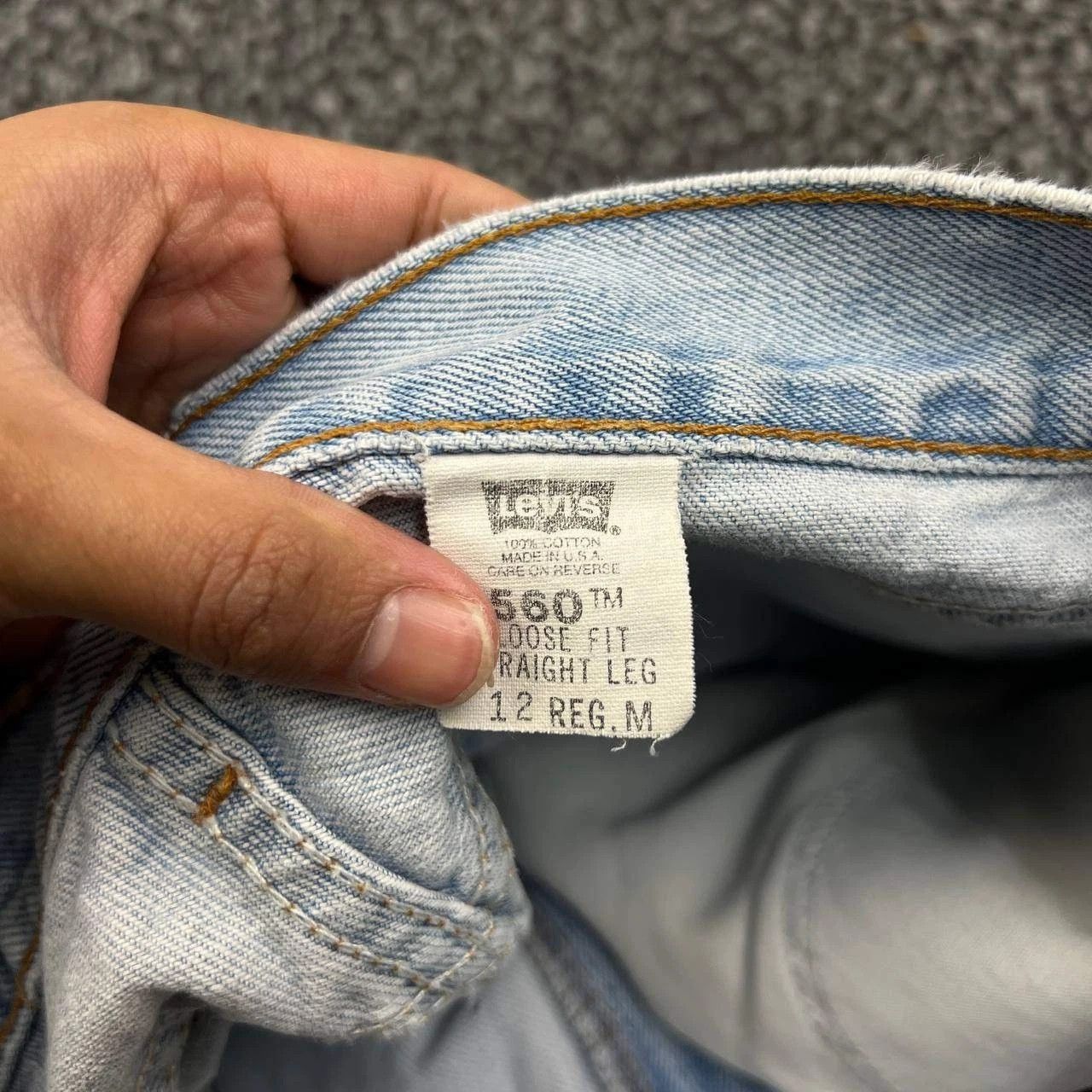Levi's Vintage Levi's 560 Jeans 12 Loose Fit Denim Cotton 32x31 Size 32" / US 10 / IT 46 - 3 Thumbnail