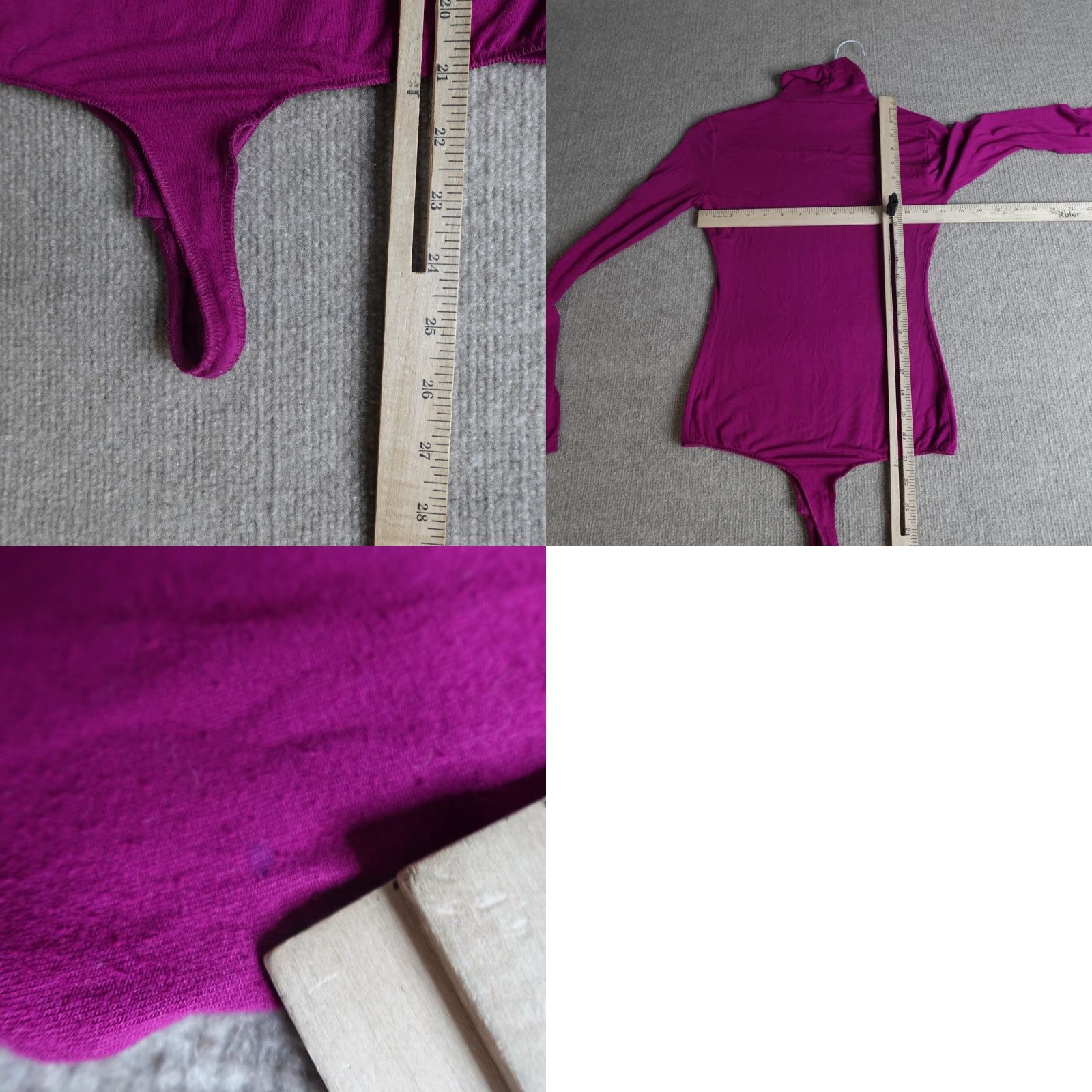 Vintage VINTAGE Intimissimi Womens Bodysuits M Pink Purple Micro Modal Elastane Turtleneck Size M / US 6-8 / IT 42-44 - 8 Thumbnail